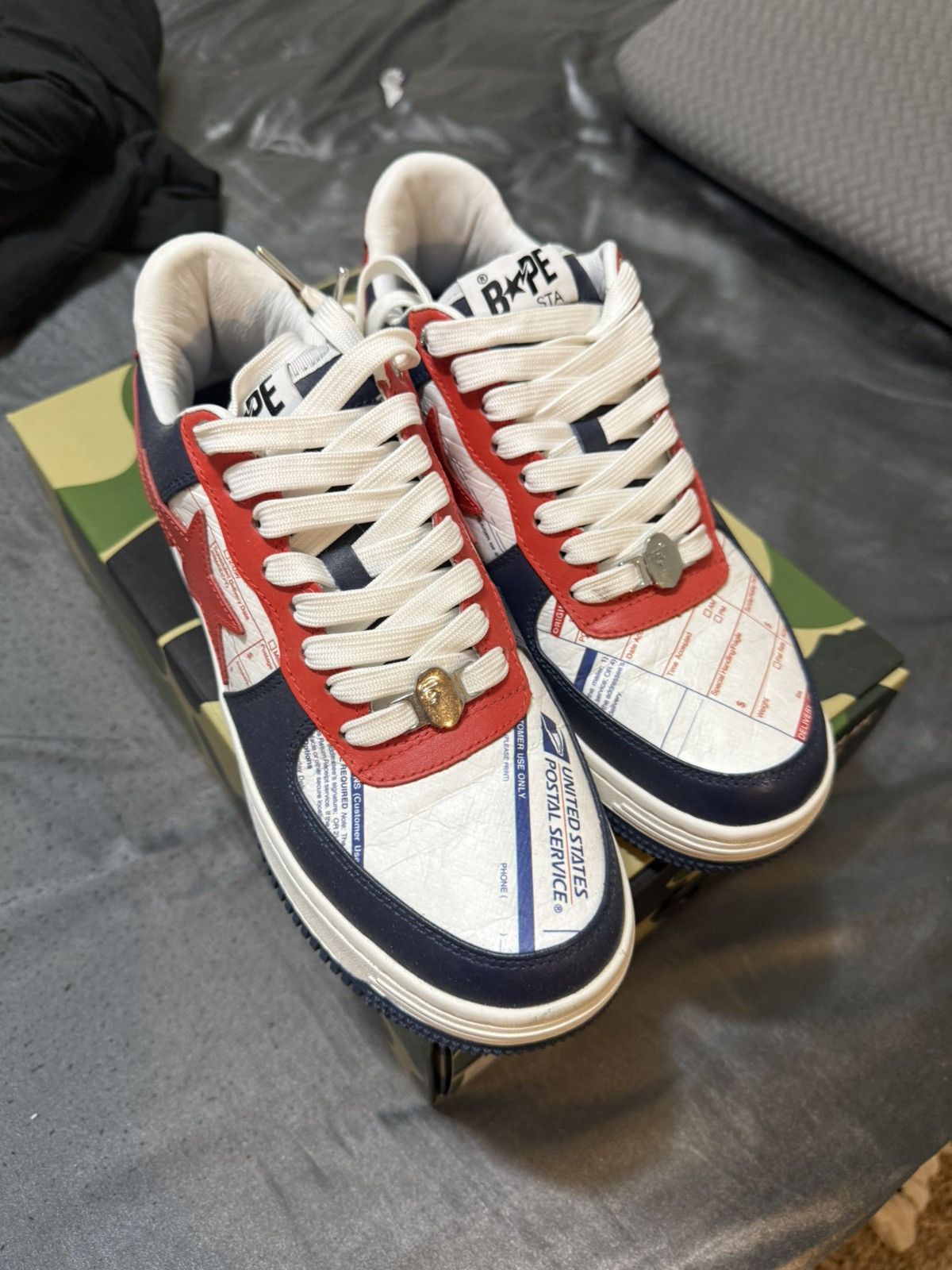 Bape USPS x Bapesta 'Priority Mail Express Label' Size US 10 / EU 43 - 2 Thumbnail