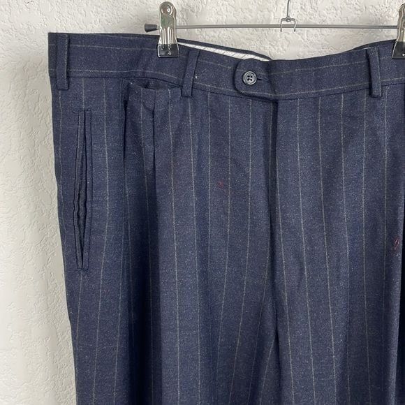 Ermenegildo Zegna Ermenegildo Zegna Cashmere Wool Pinstriped Cuffed 5 Pocket P Size 42R - 1 Thumbnail