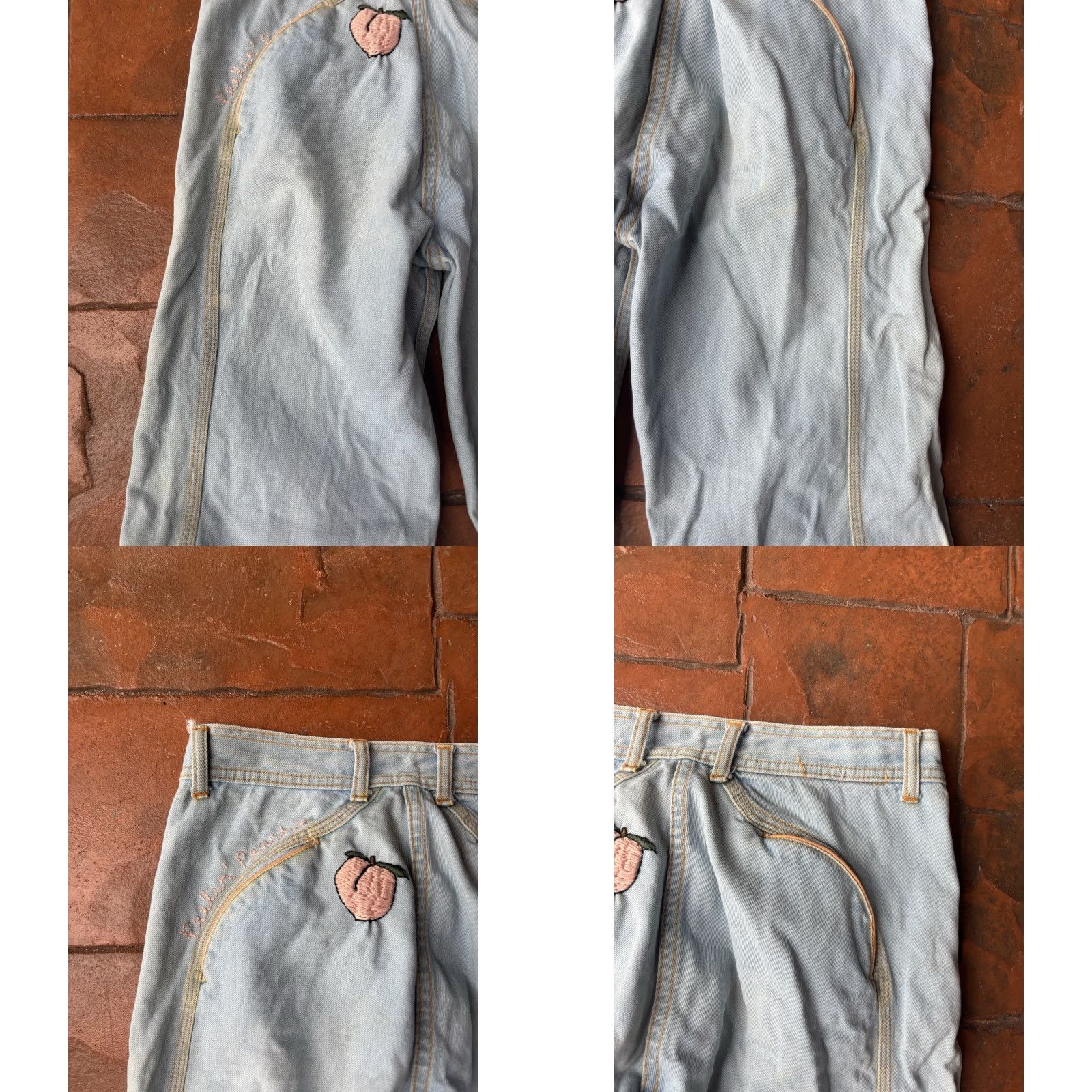 Vintage VINTAGE 80s US Lines Sailor Flare Pants 28 in. Inseam 28 in. Blue Unisex Adults Regular Size 28 Flared Front Flat Ready Size 28" / US 6 / IT 42 - 9 Thumbnail
