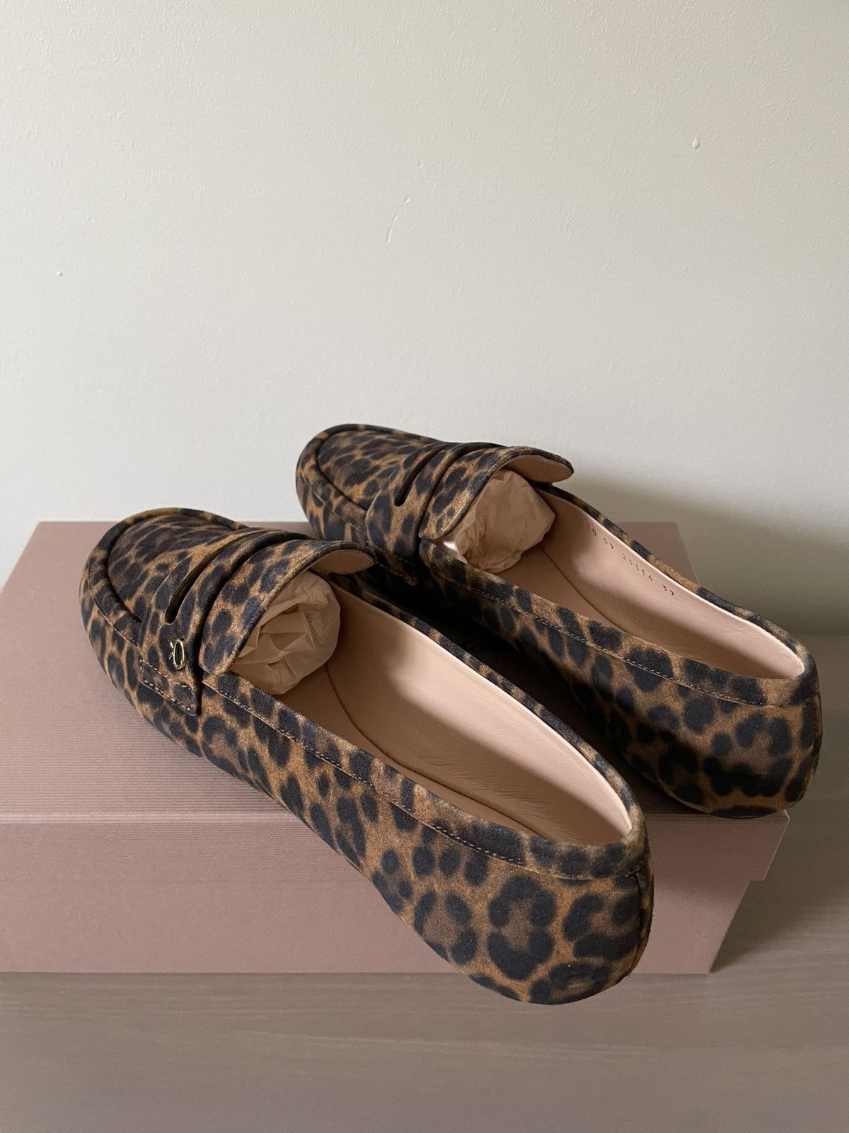 Gianvito Rossi Gianvito Rossi Georgia Velour Leopard Print loaffer Size US 9 / IT 39 - 4 Thumbnail