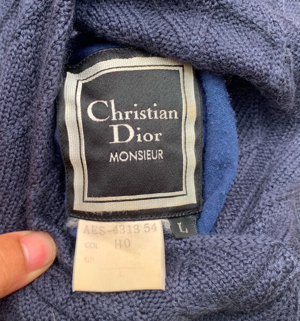 Christian Dior Monsieur VINTAGE CHRISTIAN DIOR MONSIEUR REVERSIBLE WOOL KNIT JACKET Size US XL / EU 56 / 4 - 10 Thumbnail