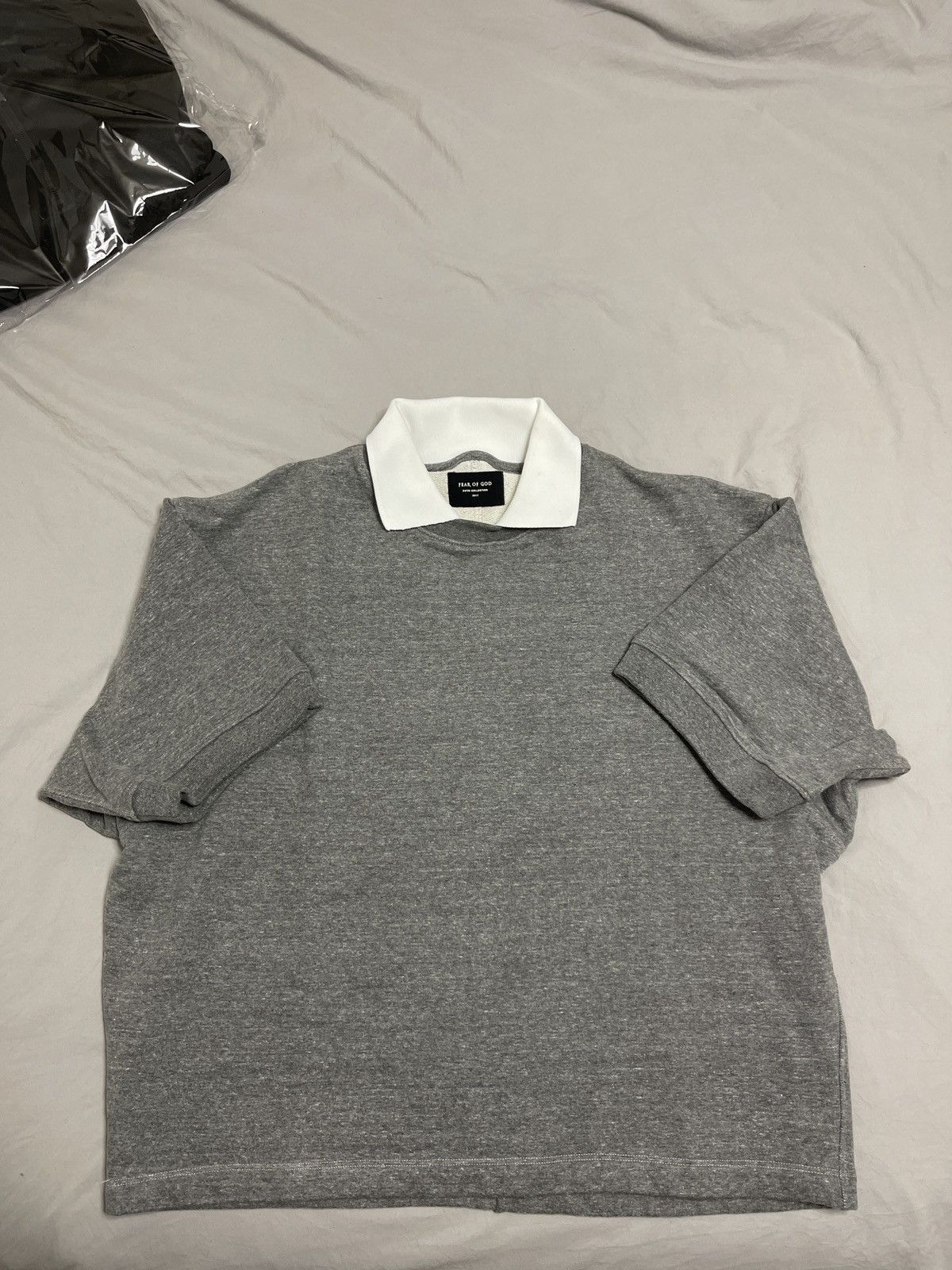 トップス fear of god HEAVY TERRY V-NECK POLO 5th Fear Of God // Fifth Collection Heavy Terry V-Neck Polo Shirt