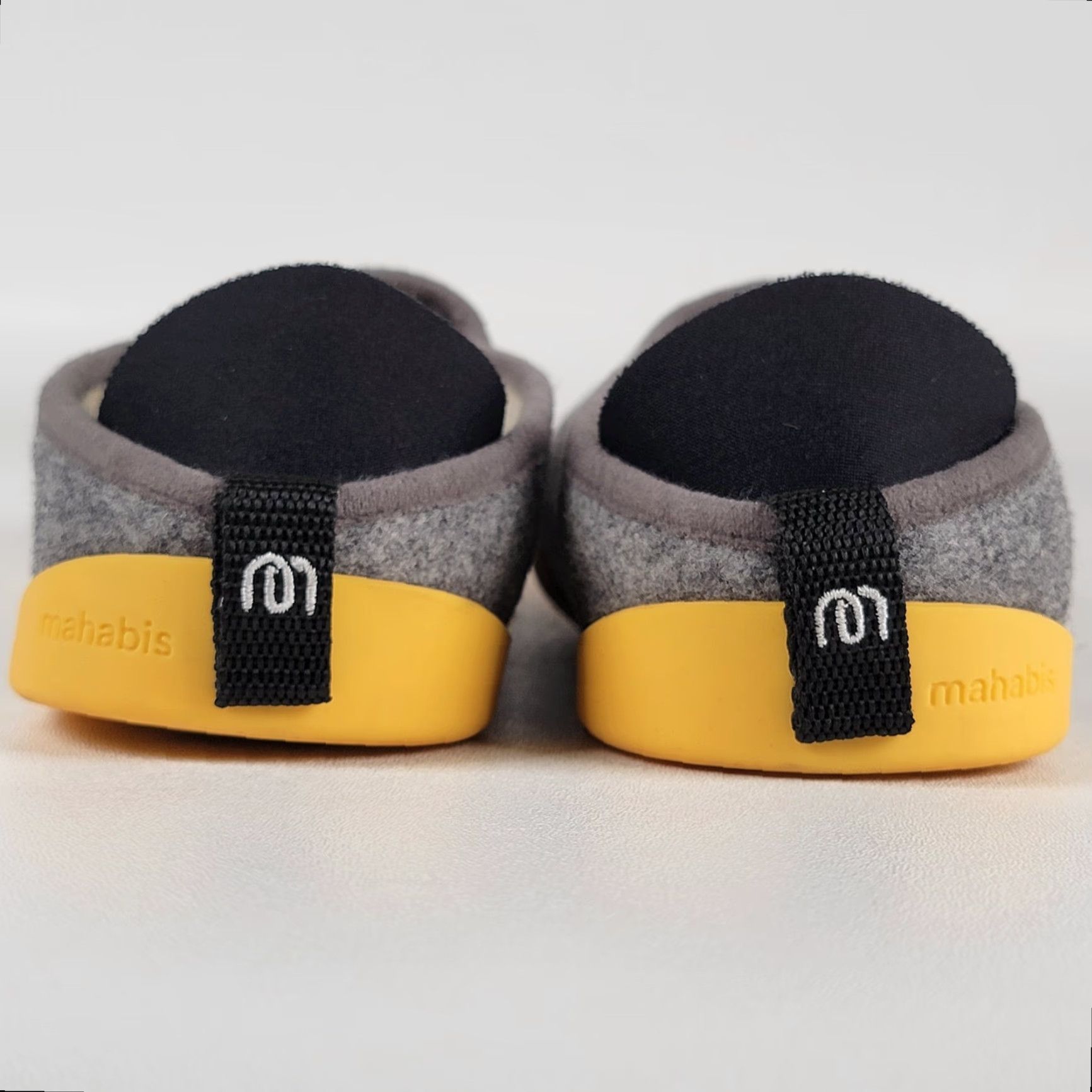 Vintage VINTAGE Mahabis Classic Slippers Women 7.5 EU38 Gray Yellow Indoor Outdoor Soles Slipper Slip-On Comfort Lined Textile Upper Size ONE SIZE - 6 Thumbnail