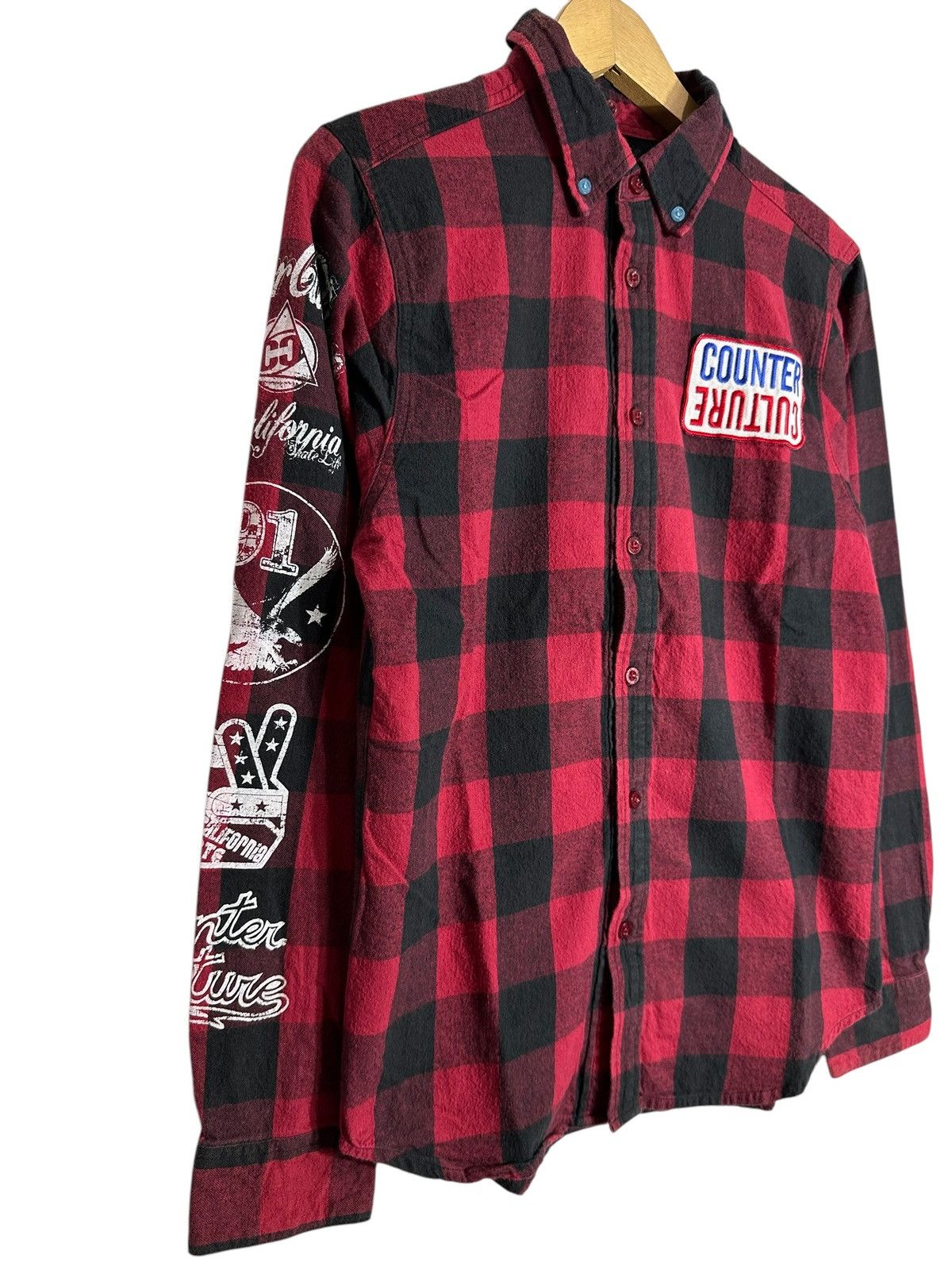 Hysteric Glamour COUNTER CULTURE SHIRT JUNYA WATANABE STYLE PLAID BUTTON Size US M / EU 48-50 / 2 - 3 Thumbnail