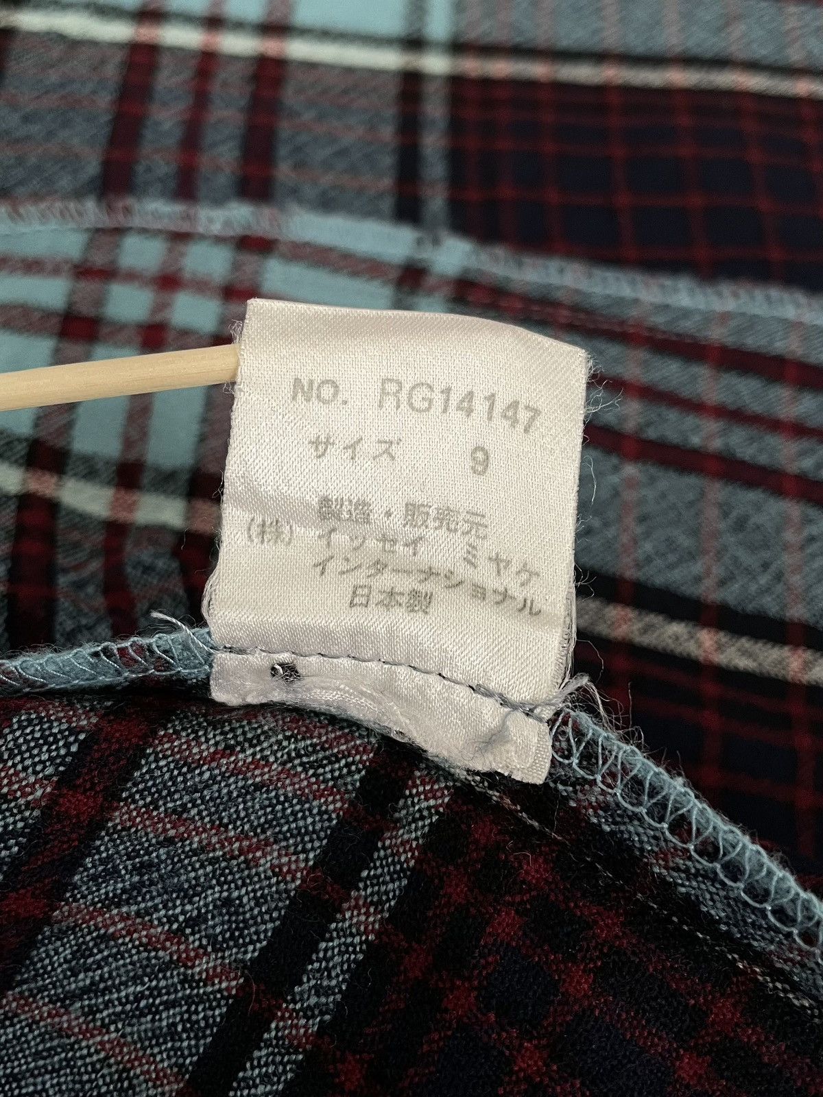 Issey Miyake IS Issey Miyake Sport Archival Clothing Wool Blouse Plaid Size S / US 4 / IT 40 - 14 Thumbnail