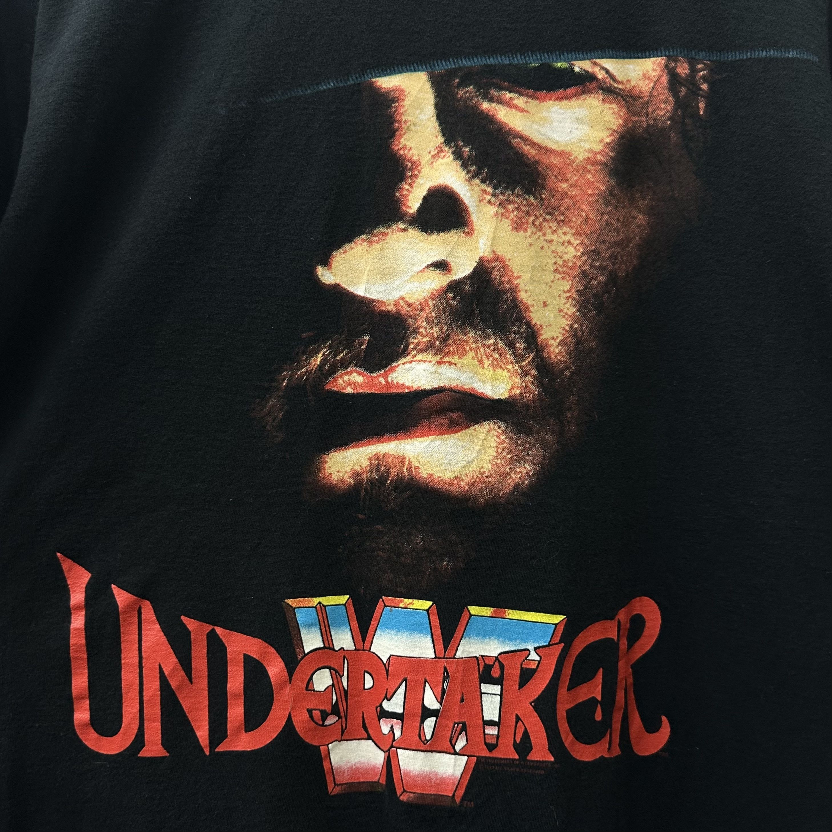 WWF THE UNDERTAKER Rare VIntage 90s WWF Shirt Size US XL / EU 56 / 4 - 2 Thumbnail