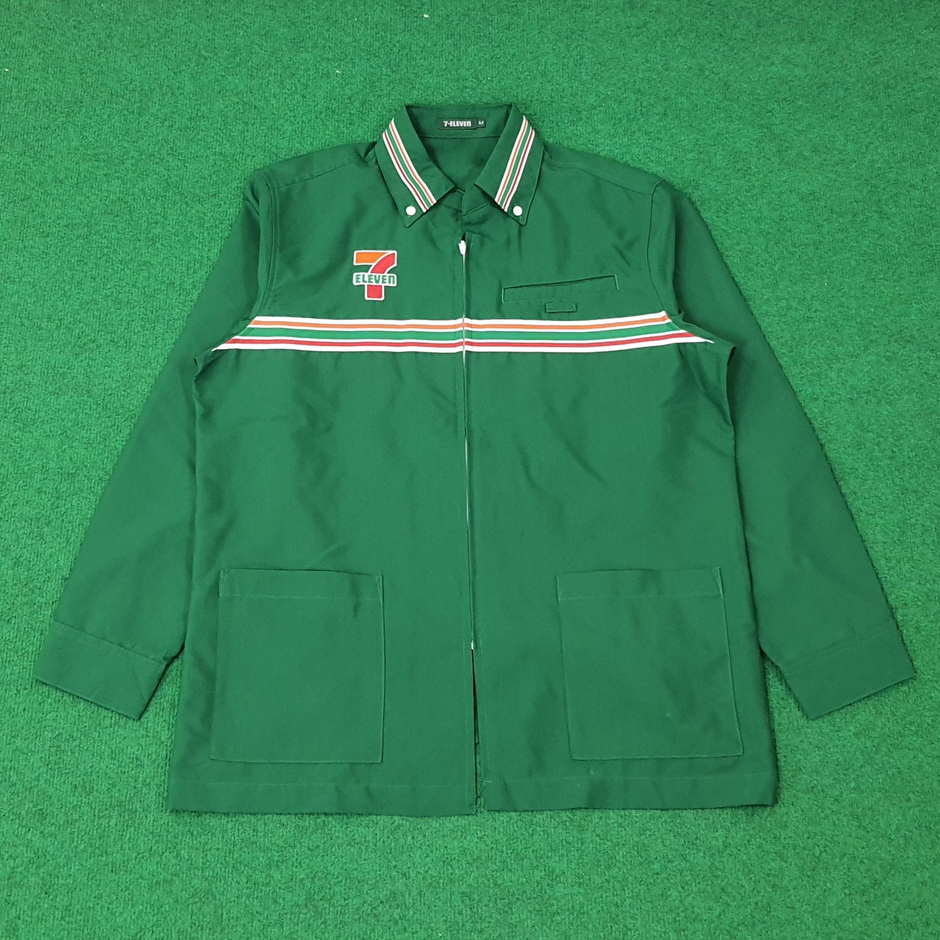 Japanese Brand Vintage 7 Eleven Japan Uniform Staff Workwear Jacket C249N52 Size US M / EU 48-50 / 2 - 3 Thumbnail