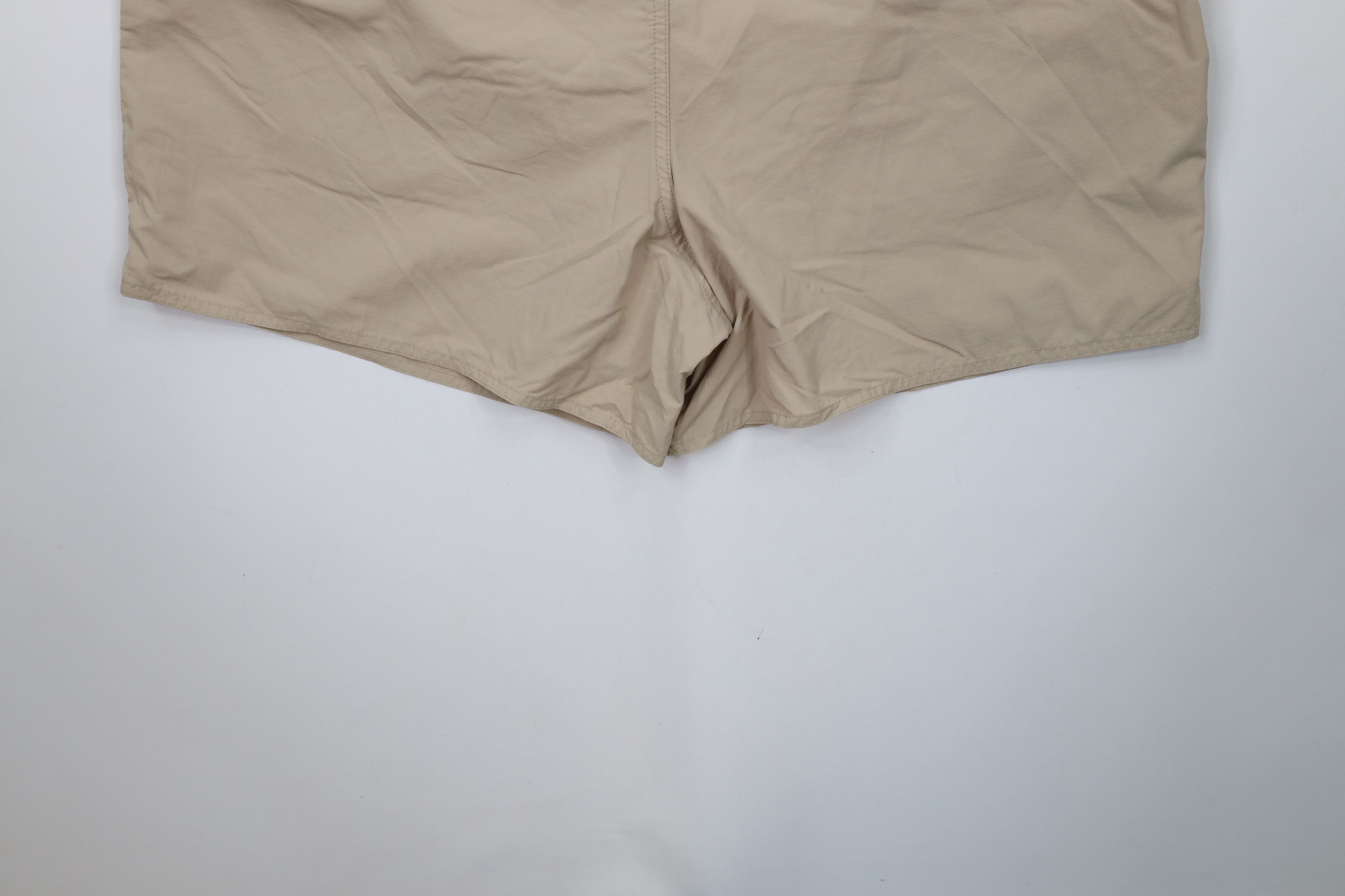 Lands' End × Vintage Vintage 90s Lands End Belted Big Pocket Lined Shorts Beige Size 38" / US 16 / IT 52 - 11 Thumbnail