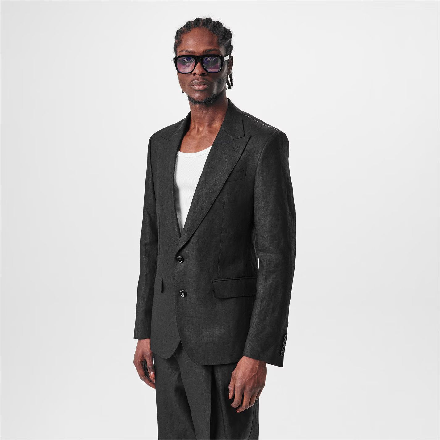Dolce & Gabbana o1g2r1mq0426 Lightweight Linen Blazer in Black Size US S / EU 44-46 / 1 - 3 Thumbnail