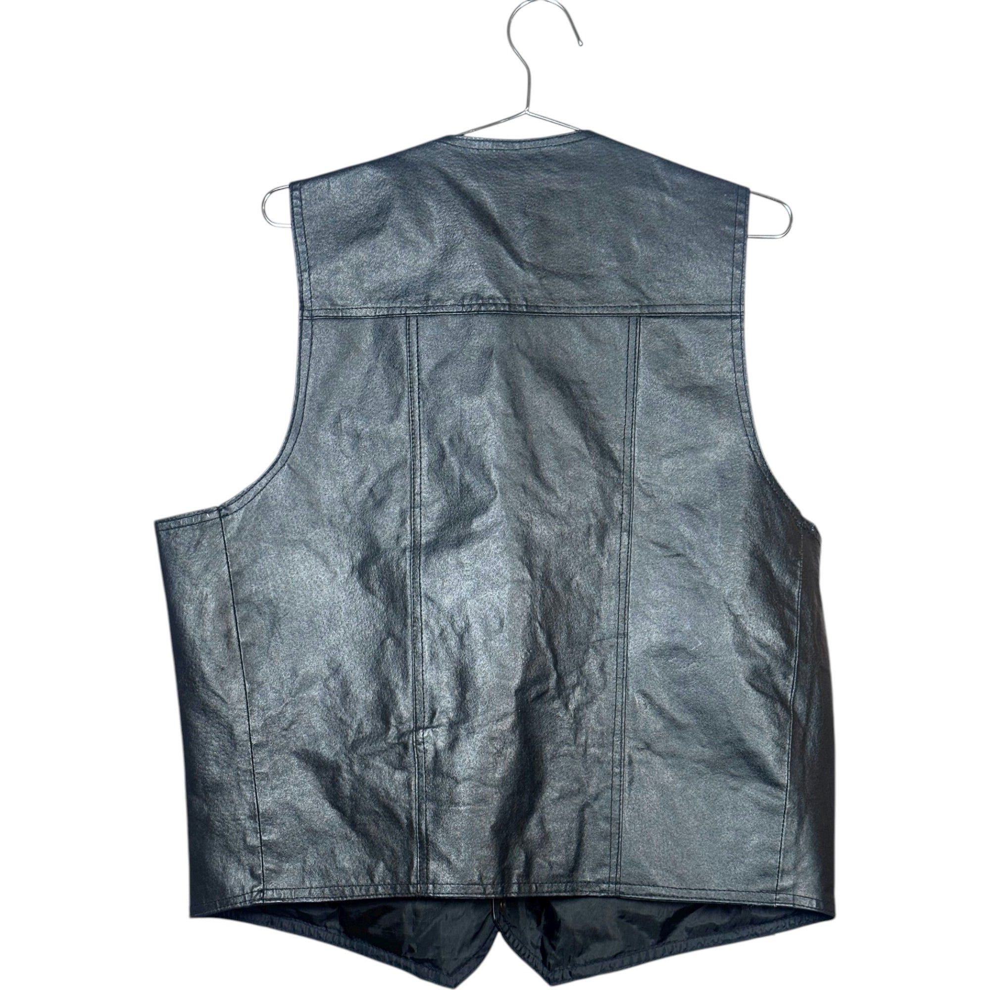 Other Vintage Genuine Leather Vest Size US XXL / EU 58 / 5 - 2 Thumbnail