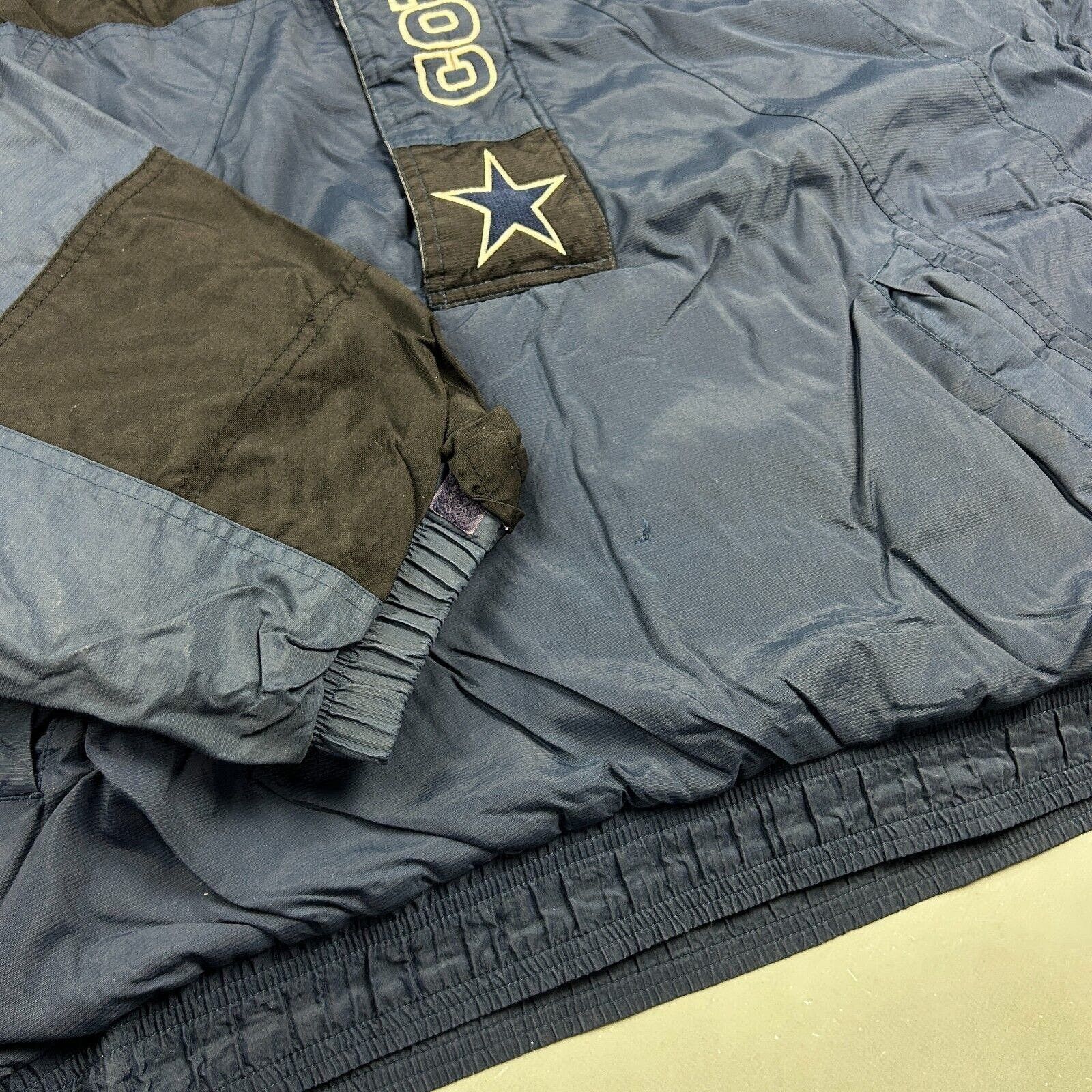 Starter VINTAGE 90s Dallas Cowboys Starter Anorak 1/4 Zip Jacket M Size M / US 6-8 / IT 42-44 - 5 Thumbnail