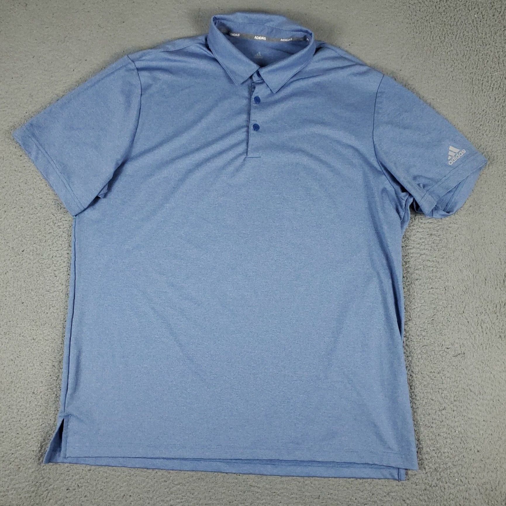 Adidas Adidas Polo Shirt Mens XL Blue Regular Short Sleeve Polo Shirt - Adidas Polo Shirt Men XL Blue Casual Golf Short Sleeve Size US XL / EU 56 / 4 - 2 Thumbnail