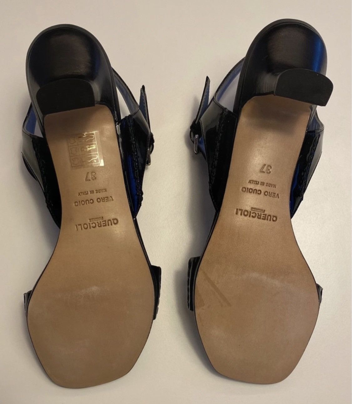 Quercioli Sandals in patent calfskin Size US 7 / IT 37 - 6 Thumbnail