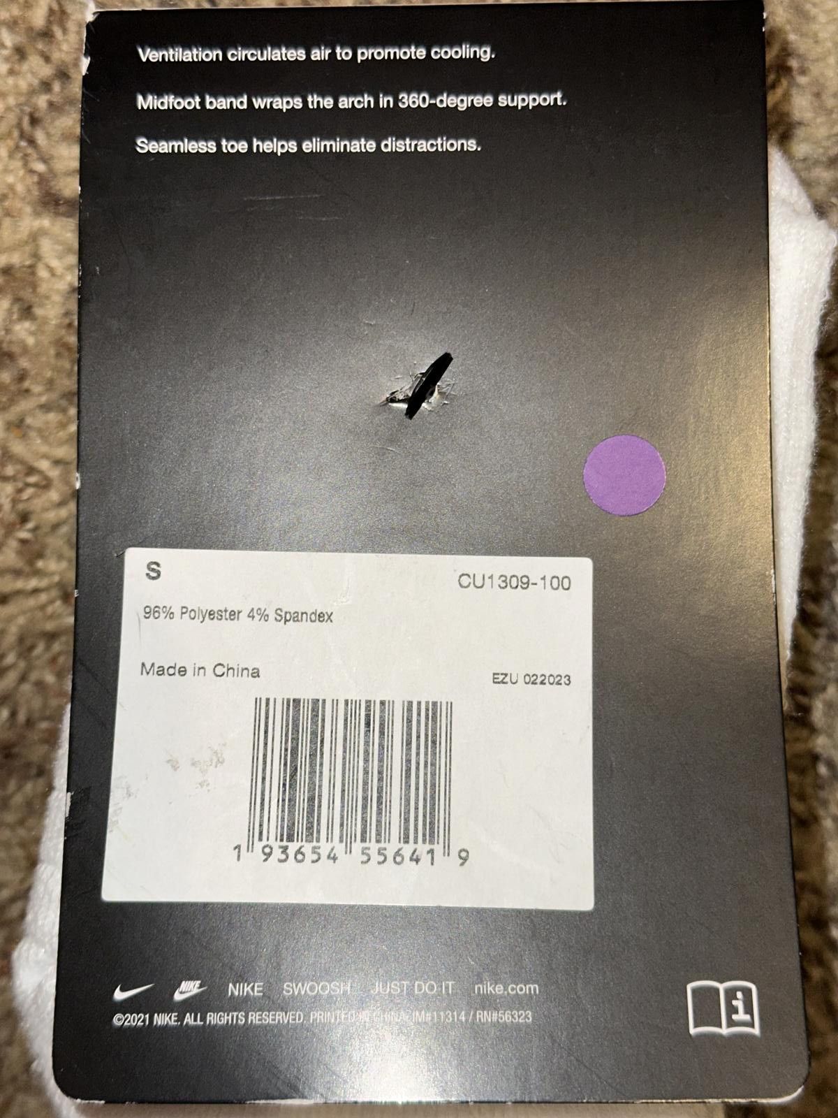 Nike Nike Court Multiplier Max Ankle Tennis Socks 2 Pairs Unisex Size ONE SIZE - 4 Thumbnail