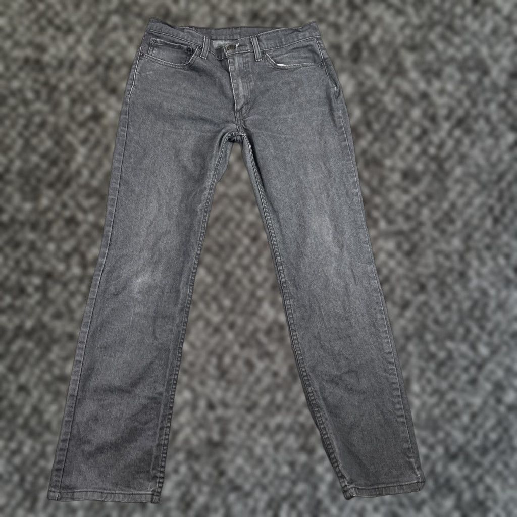 Levi's Levi's 514 Jeans Mens 34x34 Black Straight Leg 5-Pocket Denim Regular Waist Zip Inseam 34 Pockets Logo Size US 34 / EU 50 - 1 Thumbnail
