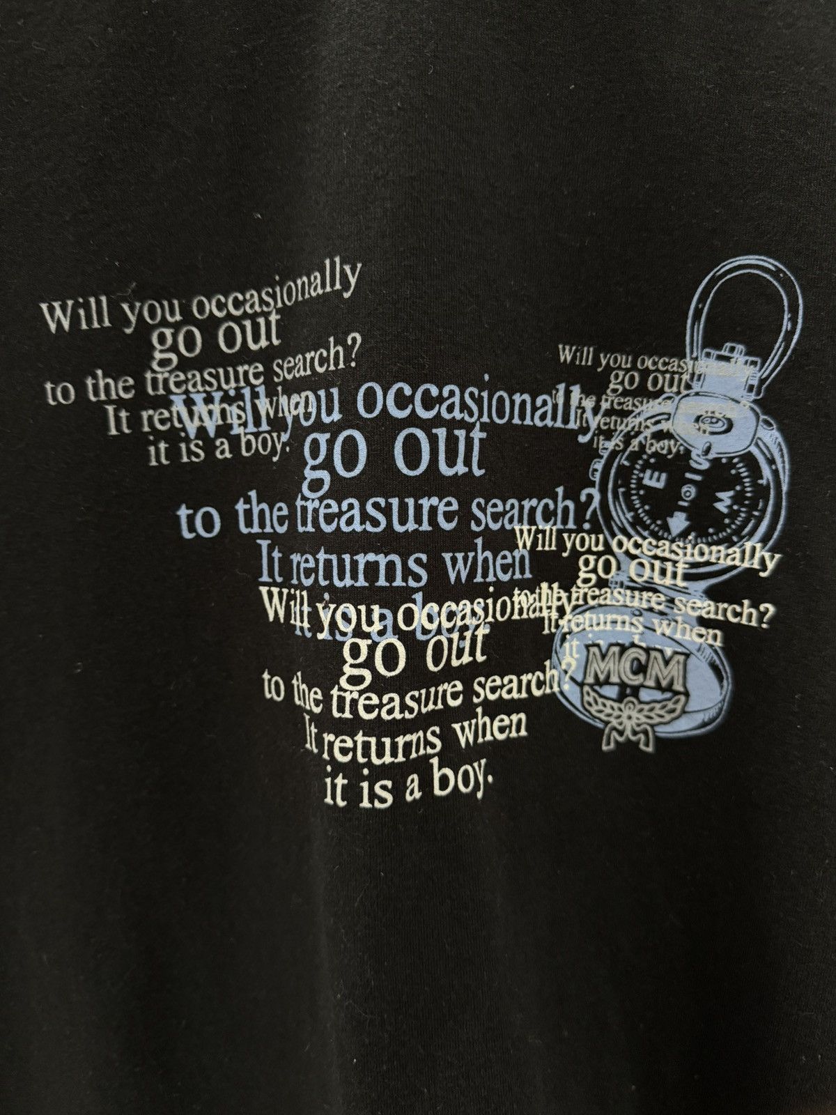 MCM Vintage MCM O.T.C Black T-Shirt Size US M / EU 48-50 / 2 - 2 Thumbnail