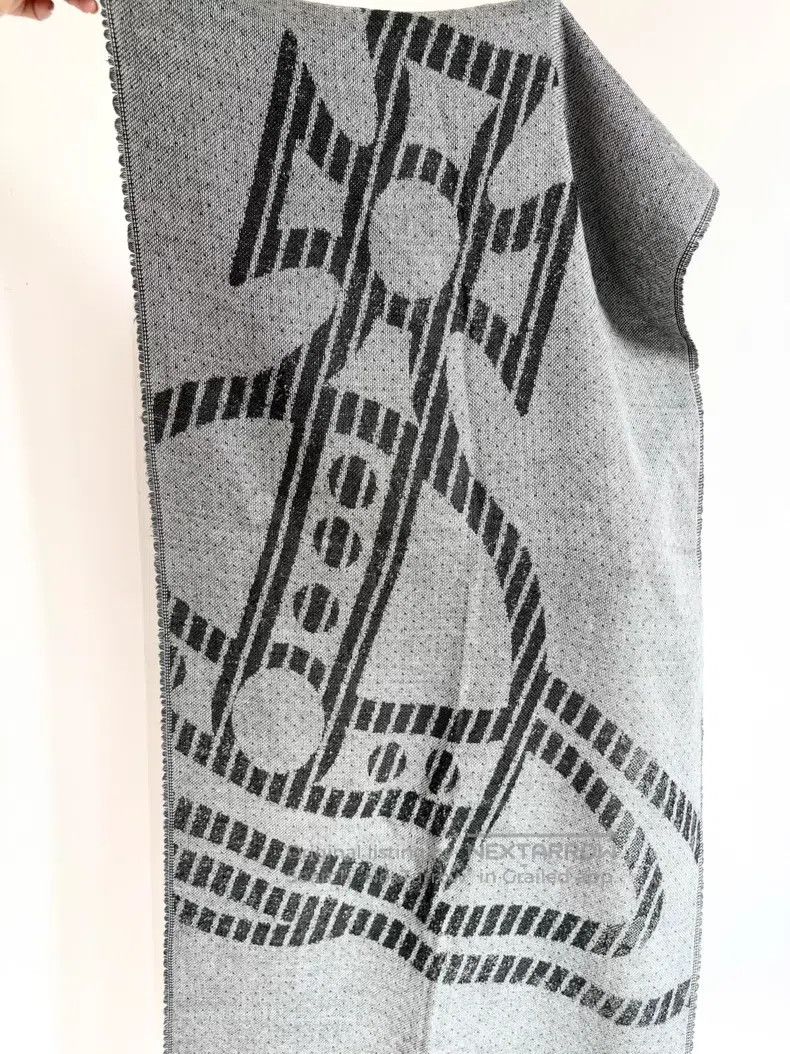 Vivienne Westwood Vivienne Westwood Black Gray Double-sided Polka Dot Big Sa Size ONE SIZE - 5 Thumbnail