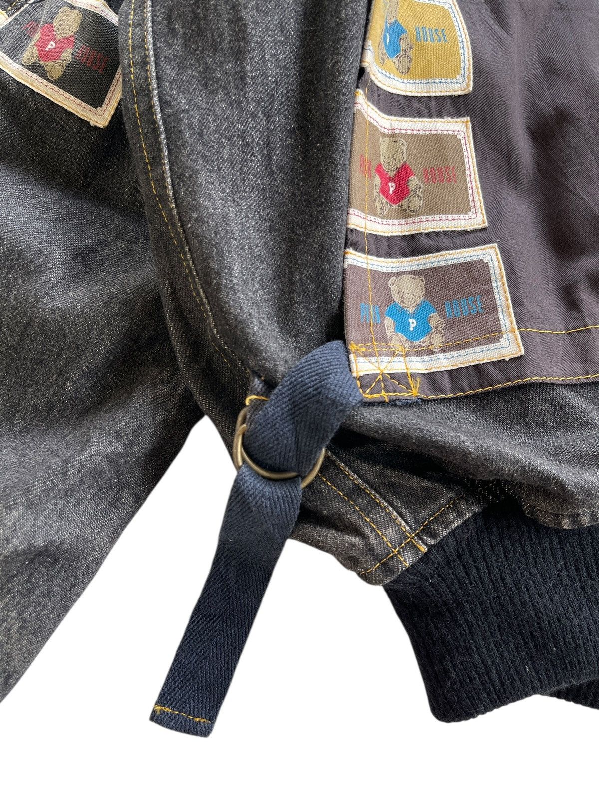 Pink House Parachute Denim Bomber Jacket Size US L / EU 52-54 / 3 - 14 Thumbnail