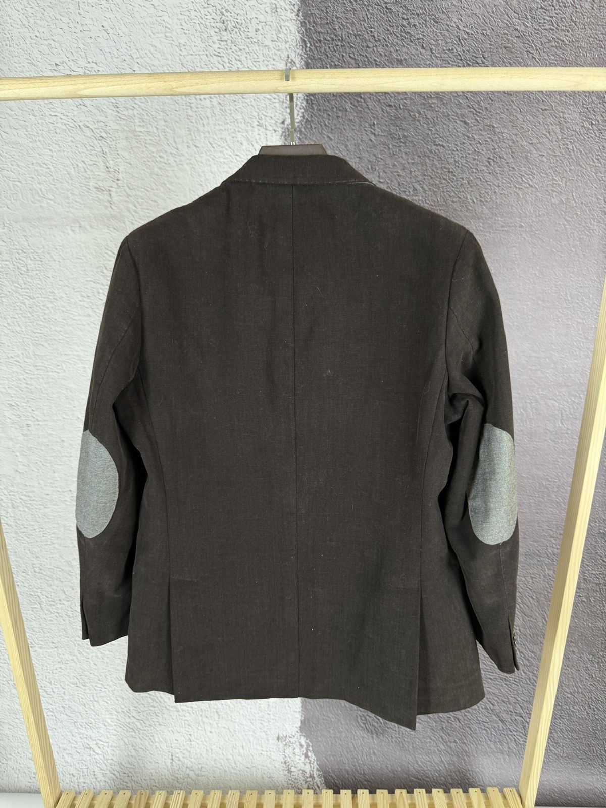 Boggi Boggi Milano vintage brown cotton 3 button blazer Size 44R - 8 Thumbnail