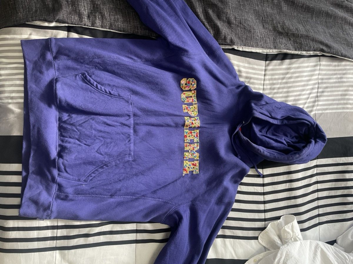 Supreme Supreme Jewels Hooded Sweatshirt (FW20) Dark Royal Size US L / EU 52-54 / 3 - 1 Thumbnail