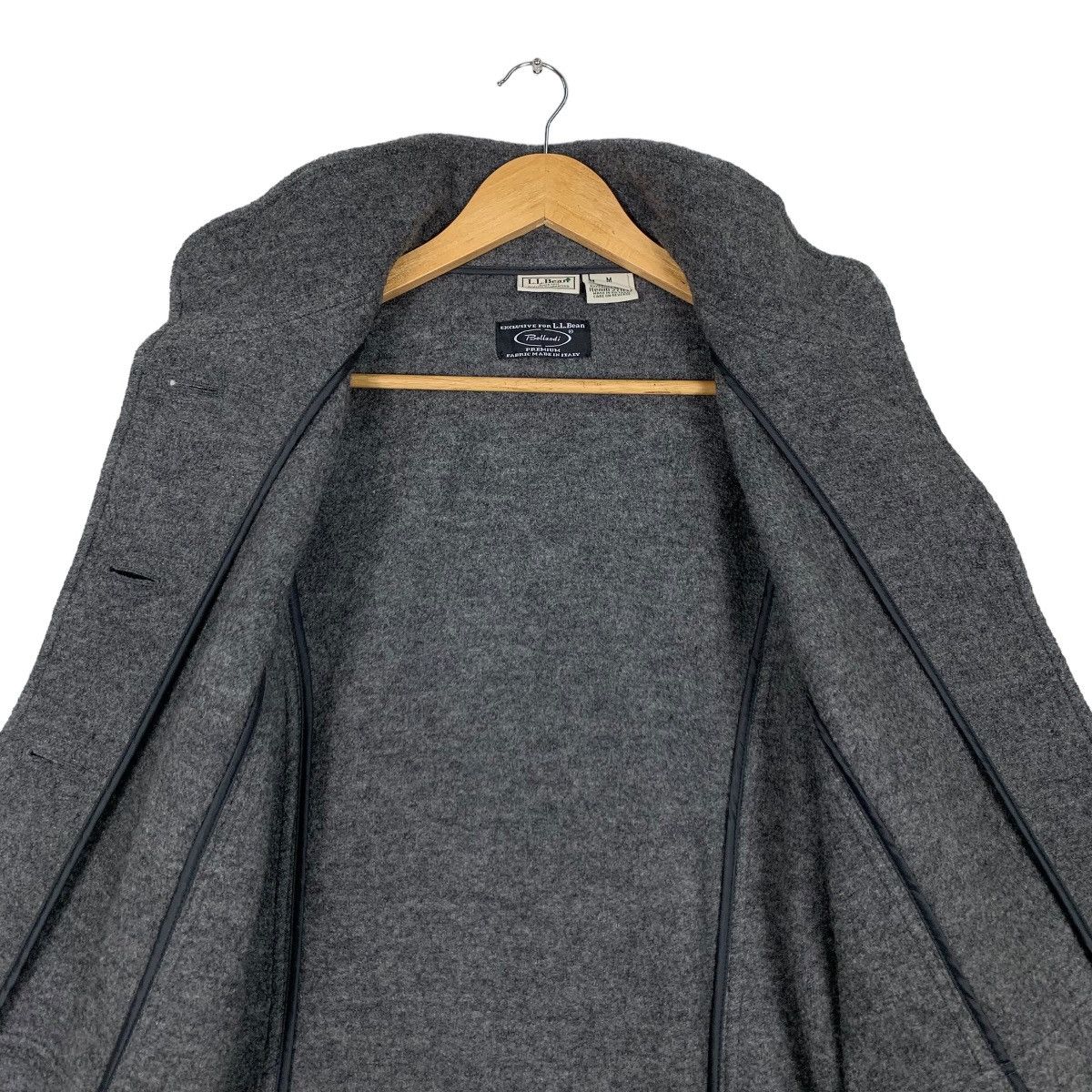 L.L. Bean L.L.BEAN Bellandi Italy Fabric Wool Button Jacket #1044-C47 Size US M / EU 48-50 / 2 - 12 Thumbnail