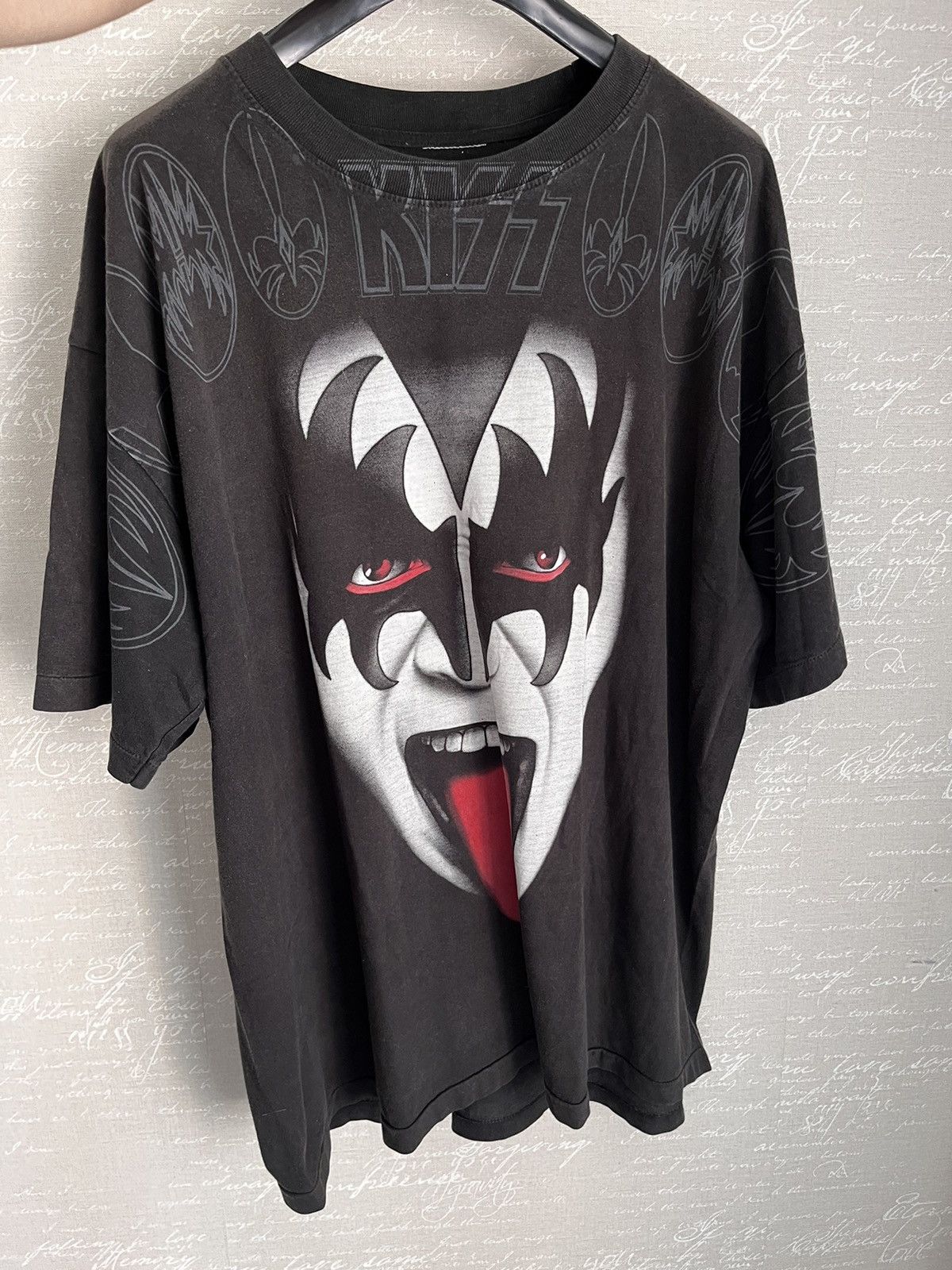 KISS × Vintage Opium y2k oversized 90s single stitch tshirt Size US XXL / EU 58 / 5 - 4 Thumbnail