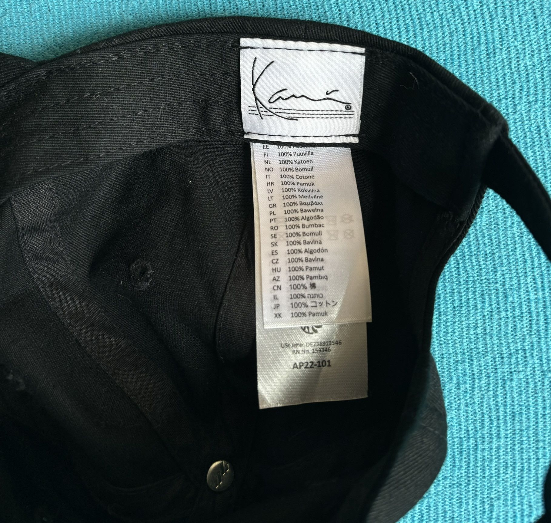Karl Kani Karl Kani black baseball cap size Universal Size ONE SIZE - 10 Thumbnail