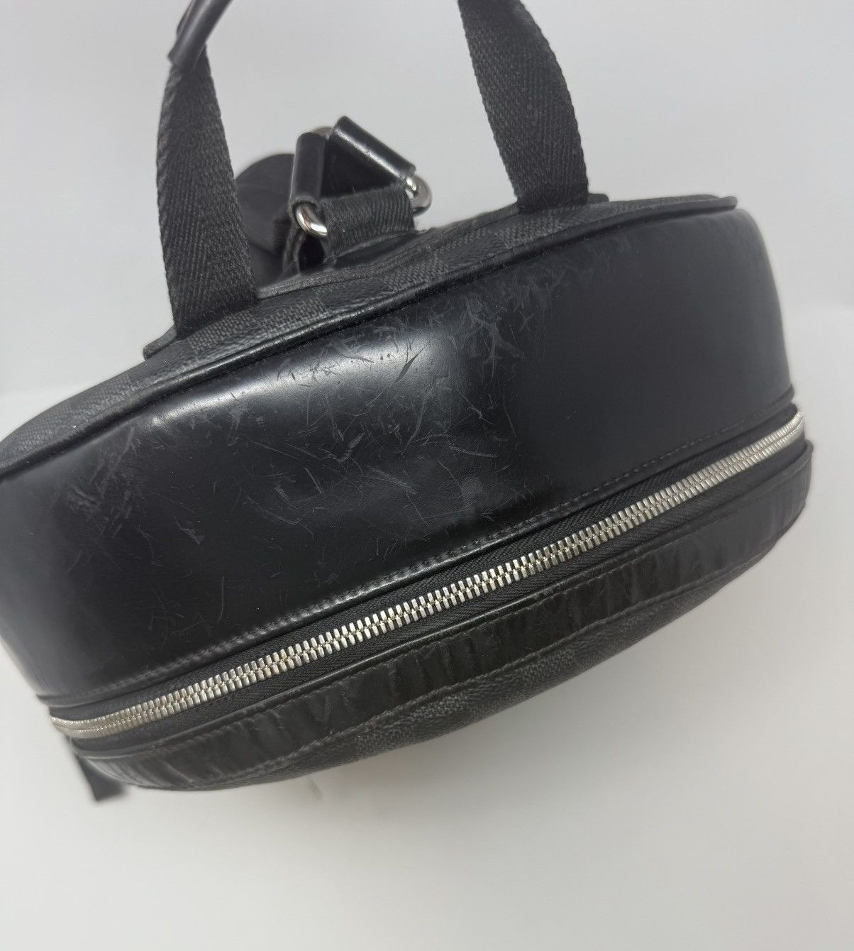 Louis Vuitton Louis Vuitton Josh Backpack Damier Graphite Black Leather Size ONE SIZE - 9 Thumbnail