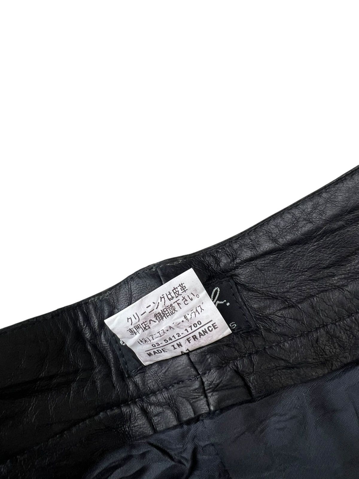 agnes b. VTG Agnes B. Homme Paris France Napa Sheepskin Leather Jeans Size US 28 / EU 44 - 25 Thumbnail