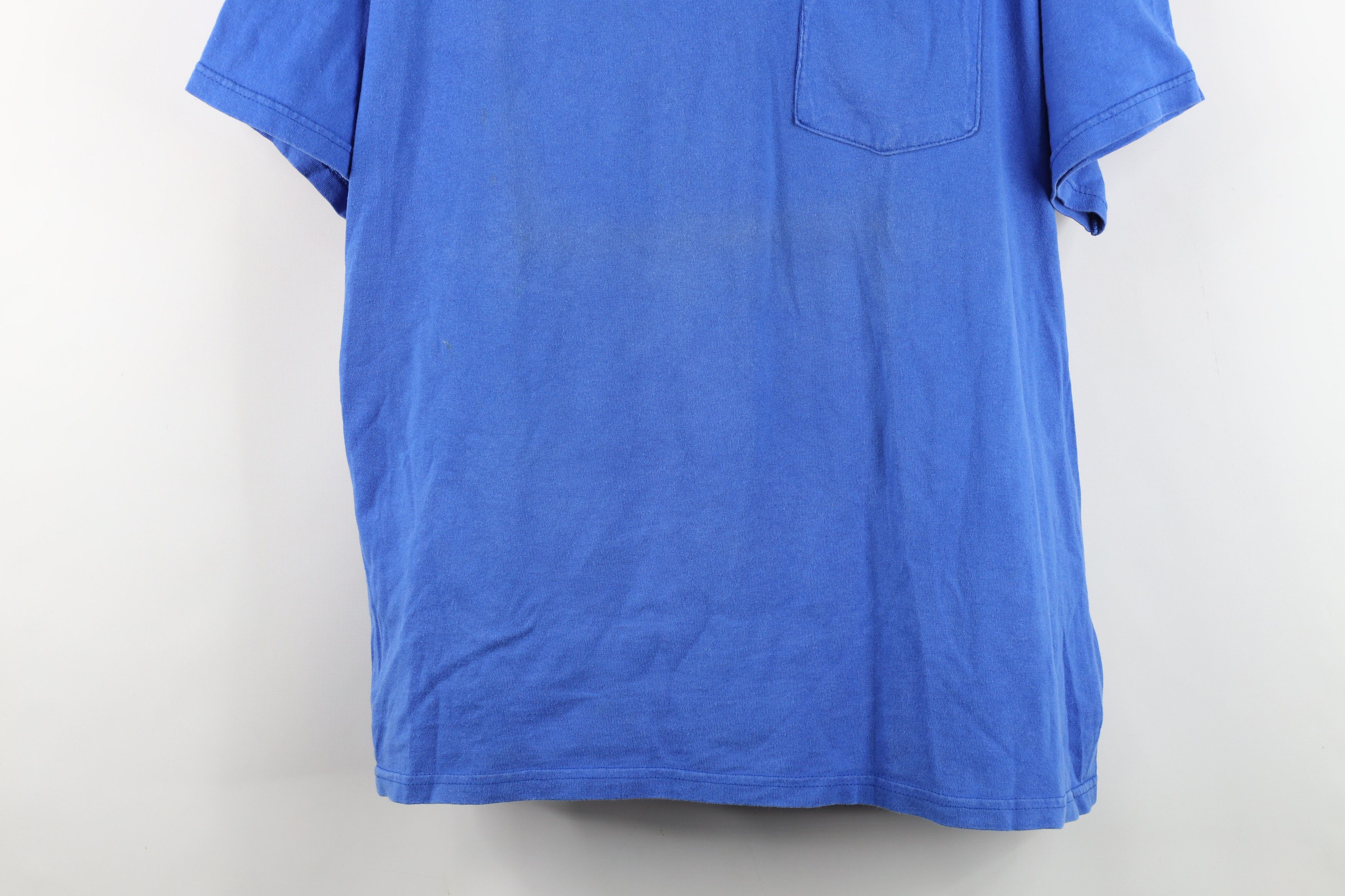 Hanes Vintage 90s Hanes Blank Heavyweight Sun Faded T-Shirt USA Size US L / EU 52-54 / 3 - 3 Thumbnail