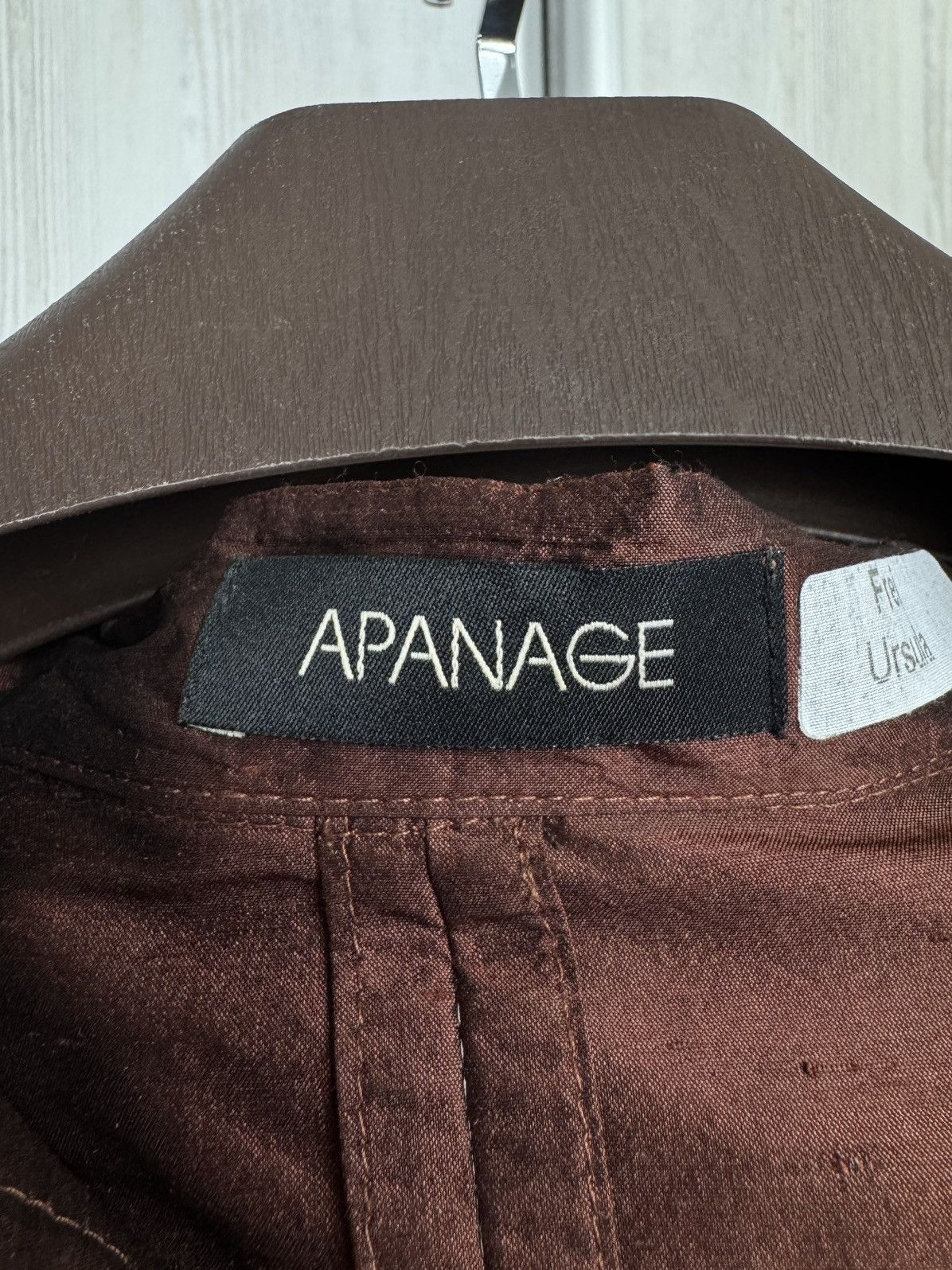 Other Apanage button up full silk mini brown shimmer dress Size XL / US 12-14 / IT 48-50 - 7 Thumbnail