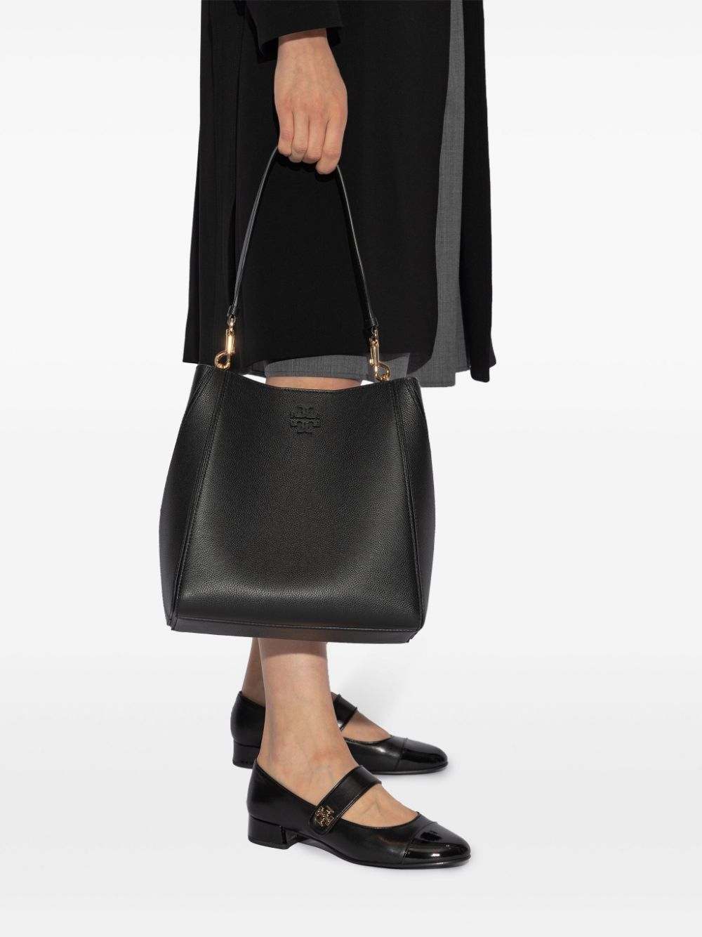 Tory Burch o1s22i1n1024 Size: OS / Mcgraw Bucket Bag in Black Size ONE SIZE - 4 Thumbnail