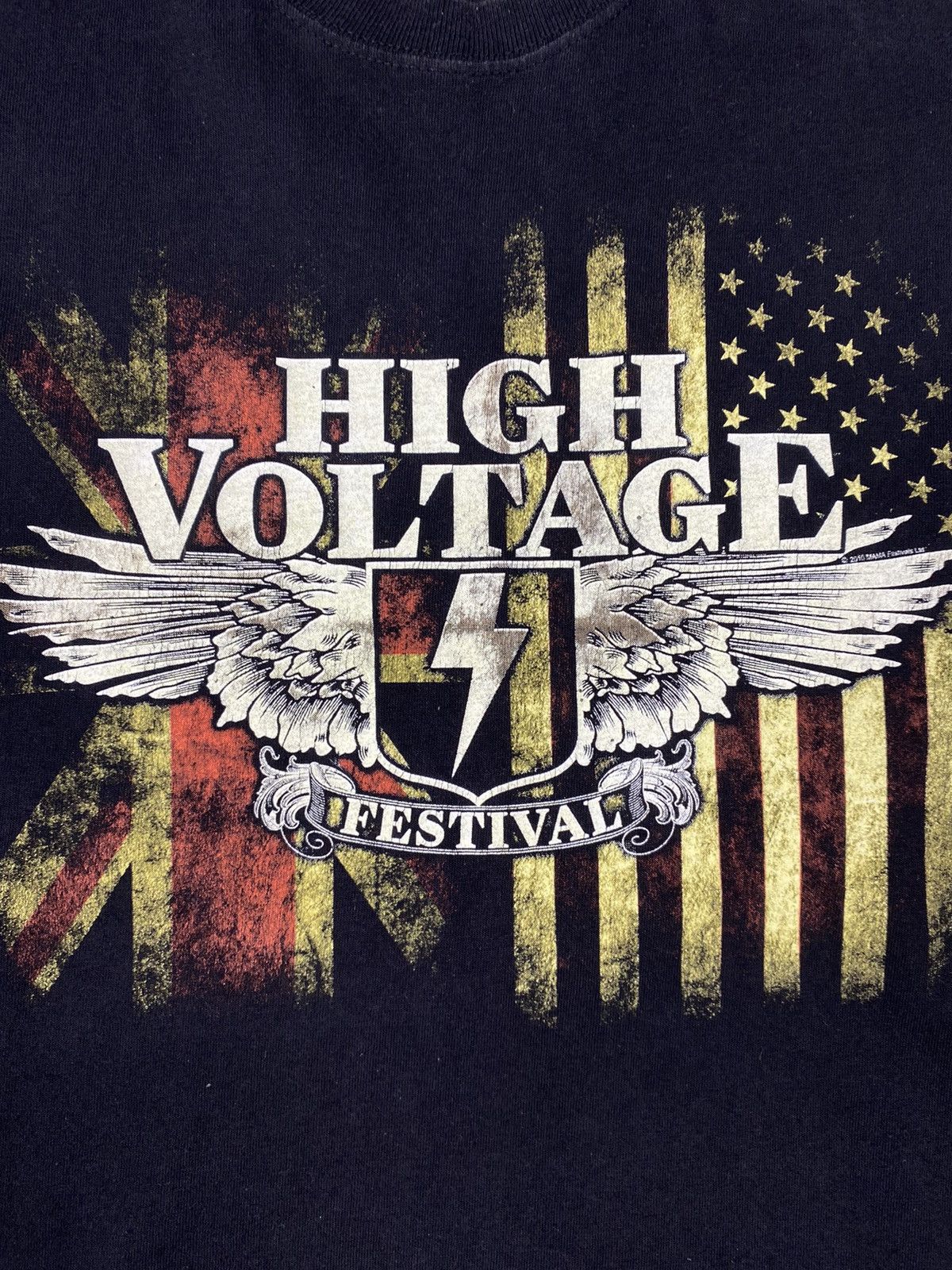 Band Tees × Vintage Vintage High Voltage Festival 2010 Rock Music Tee Size US L / EU 52-54 / 3 - 6 Thumbnail