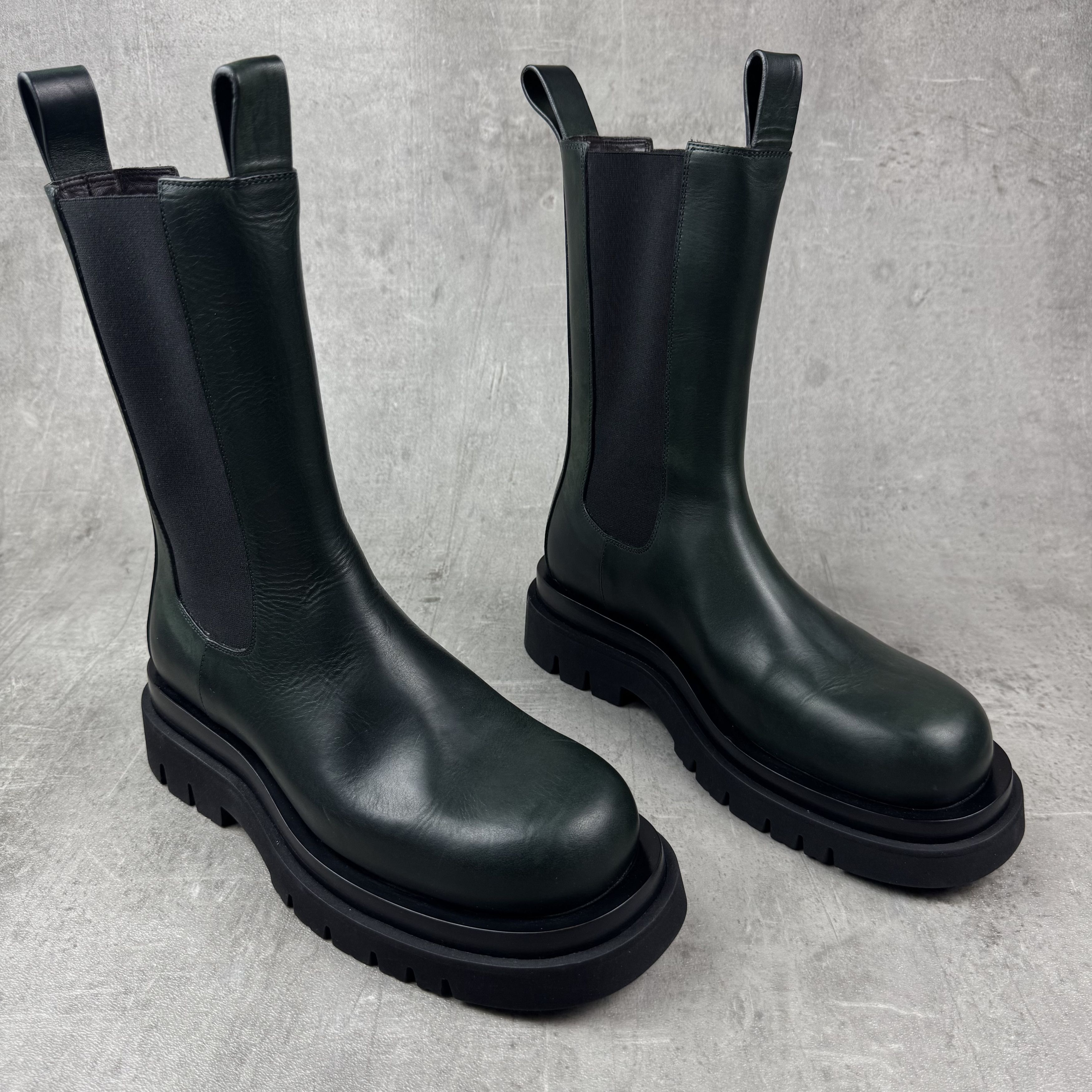 Bottega Veneta BOTTEGA VENETA Lug Chelsea Boots in Bottle Green Size US 8 / EU 41 - 1 Thumbnail