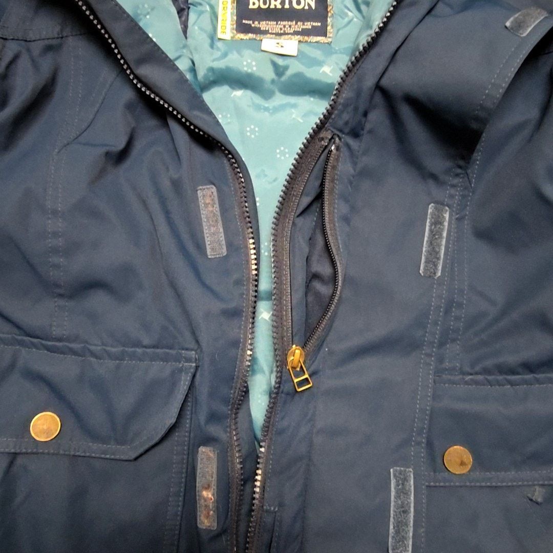 Burton Burton Women's Winter Jacket Fur Hood Blue Snowboarding S Size US S / EU 44-46 / 1 - 8 Thumbnail