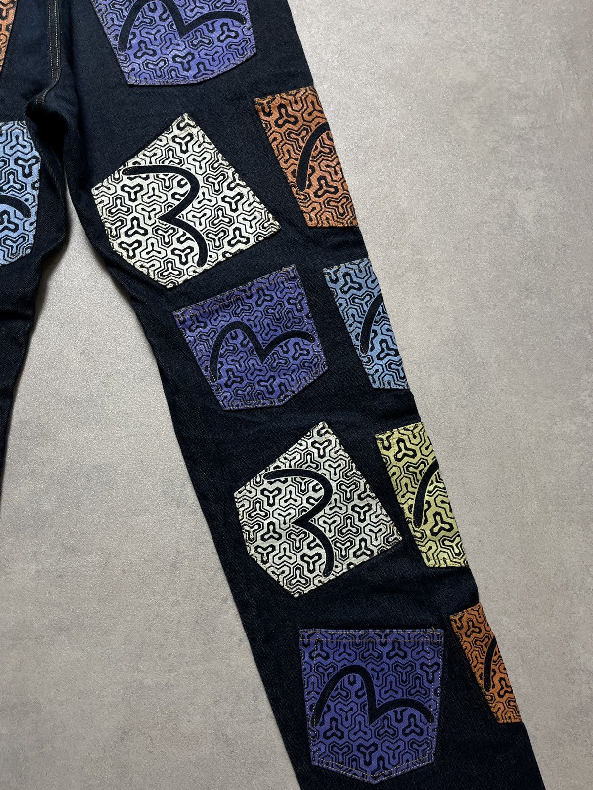Evisu Evisu Multipocket Logo Selvedge Denim Jeans Size US 31 - 5 Thumbnail