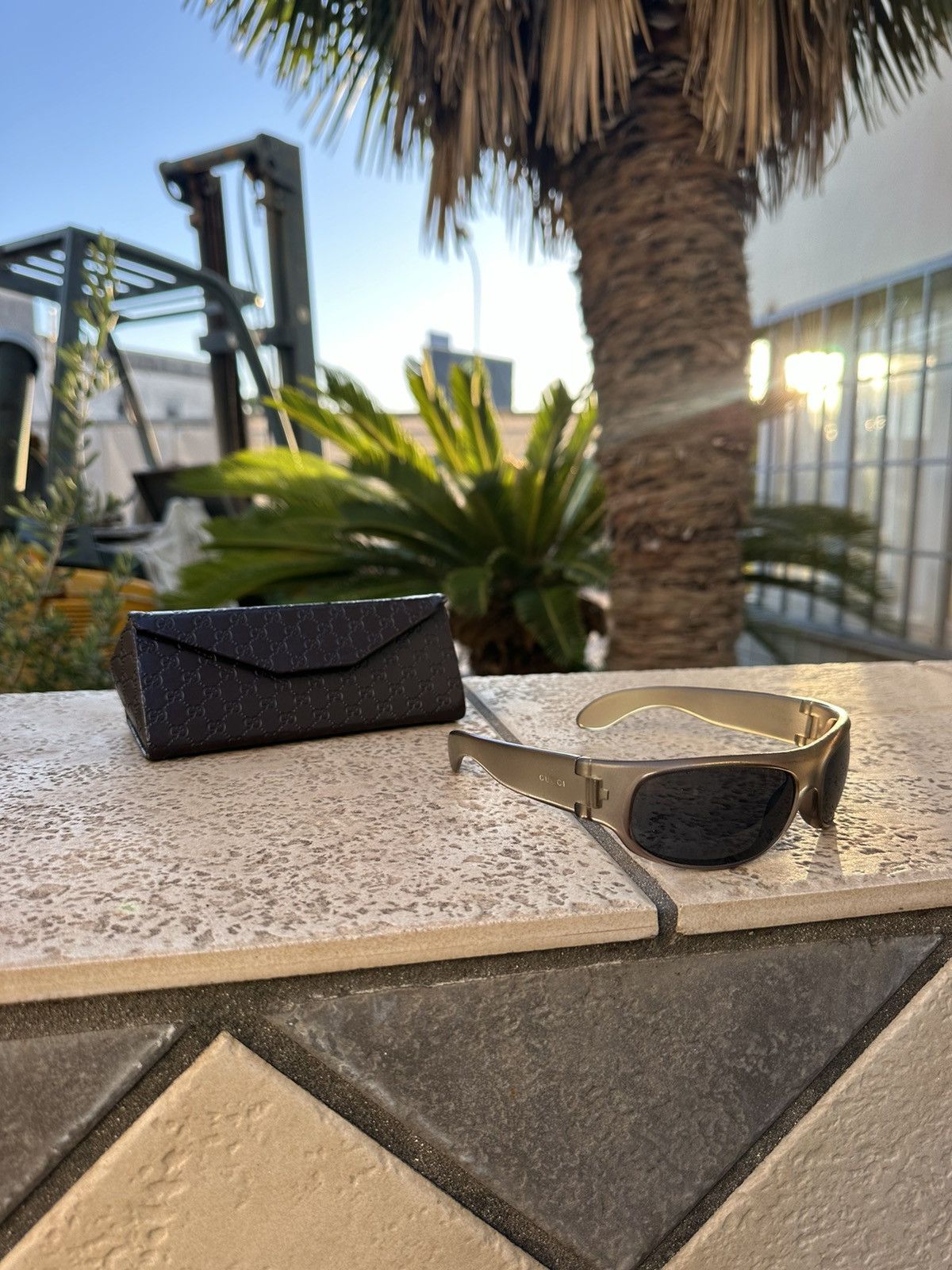 Gucci Gucci Sunglasses Beige Size ONE SIZE - 1 Thumbnail