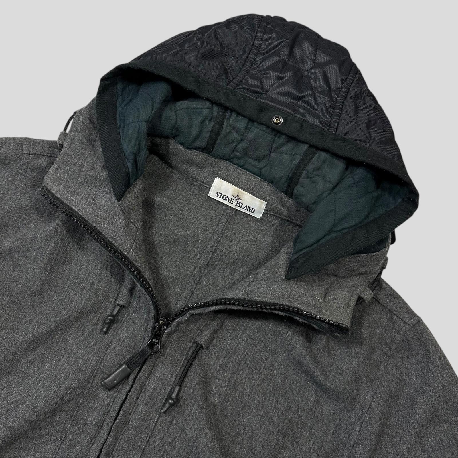 Stone Island Stone Island AW14 Mélange Wool Poly Double Hood Jacket - L Size US L / EU 52-54 / 3 - 3 Thumbnail