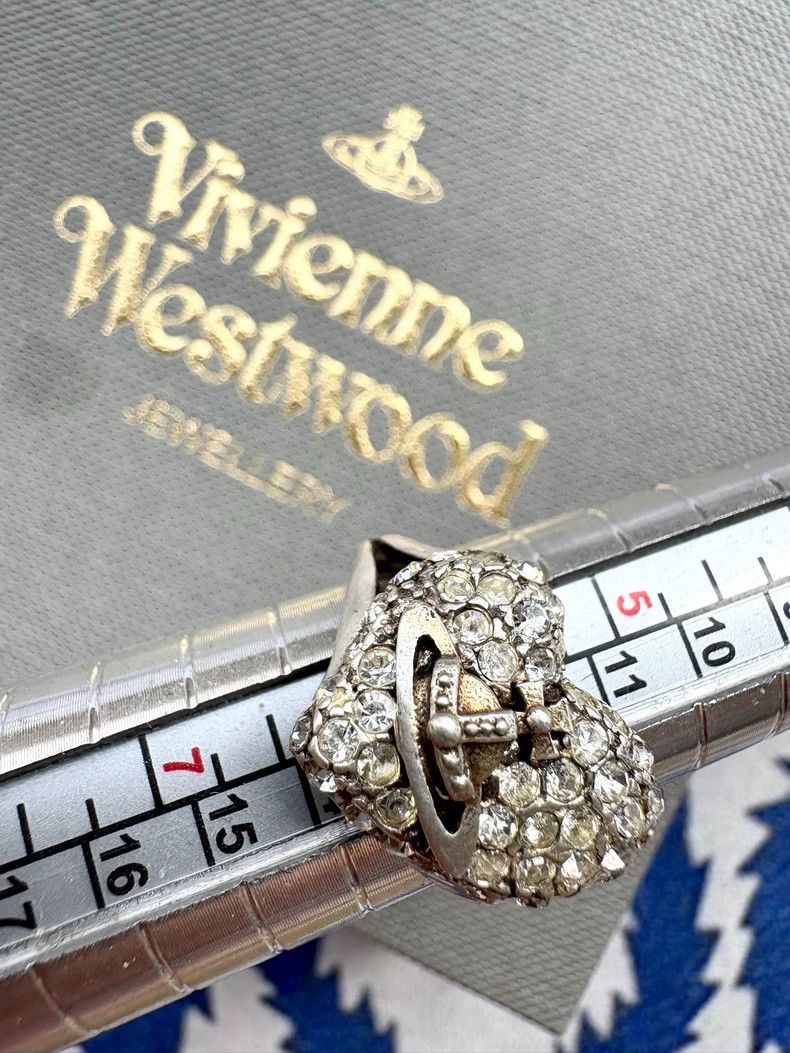 Vivienne Westwood Vivienne Westwood Vintage Diamond-studded Heart Saturn Rin Size ONE SIZE - 7 Thumbnail
