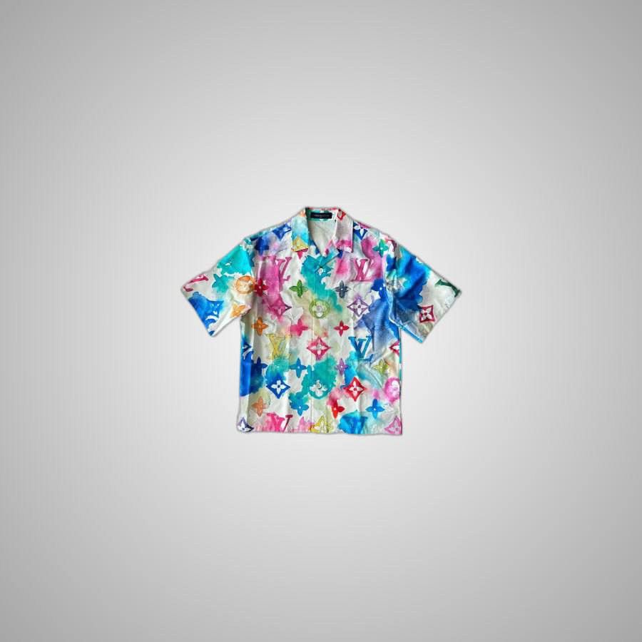 Louis Vuitton LOUIS VUITTON MULTICOLOR WATERCOLOR MONOGRAM BUTTON UP SHIRT Size US M / EU 48-50 / 2 - 1 Thumbnail