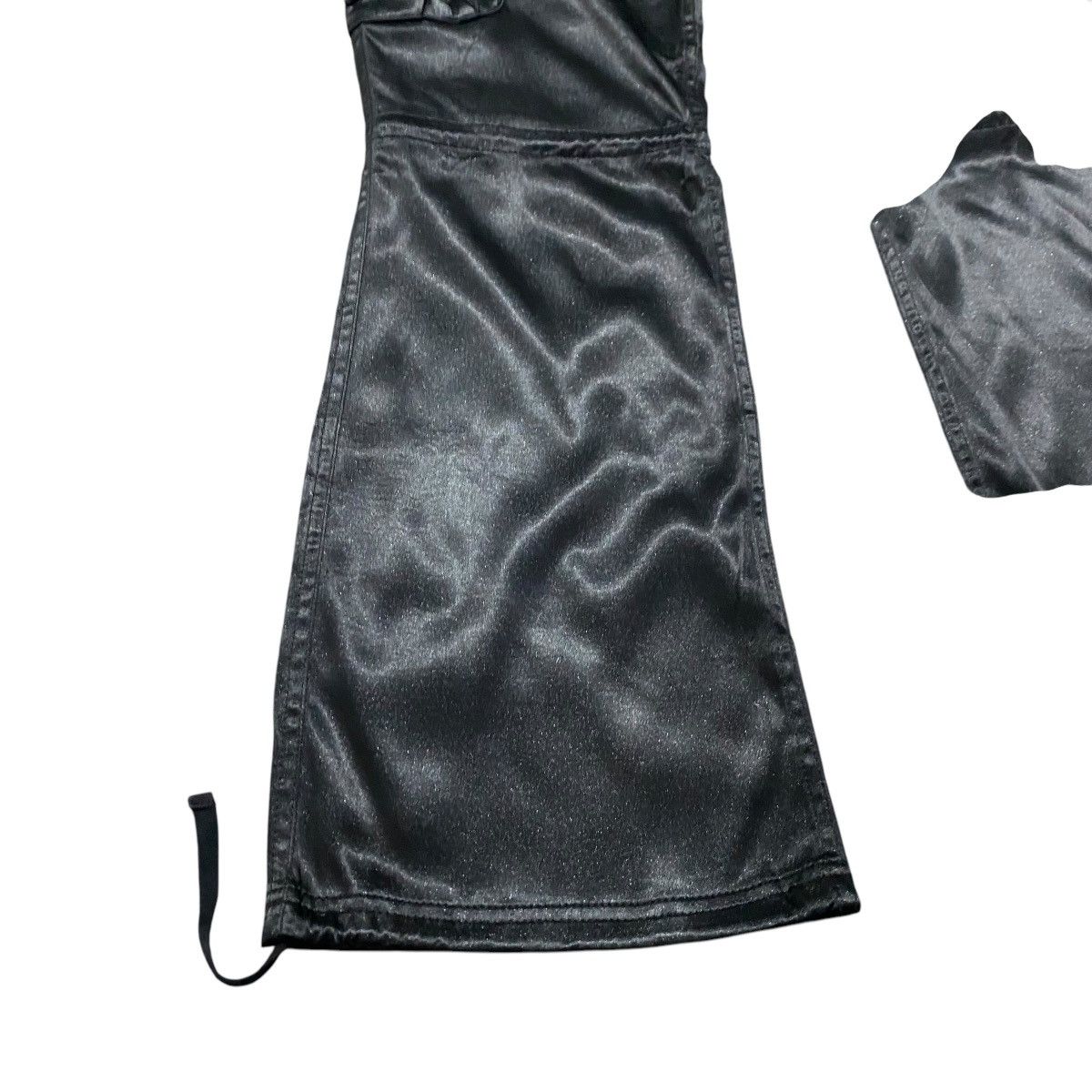 CIVARIZE Civarize Black Metallic Cargo Pants Flare Size US 31 - 10 Thumbnail