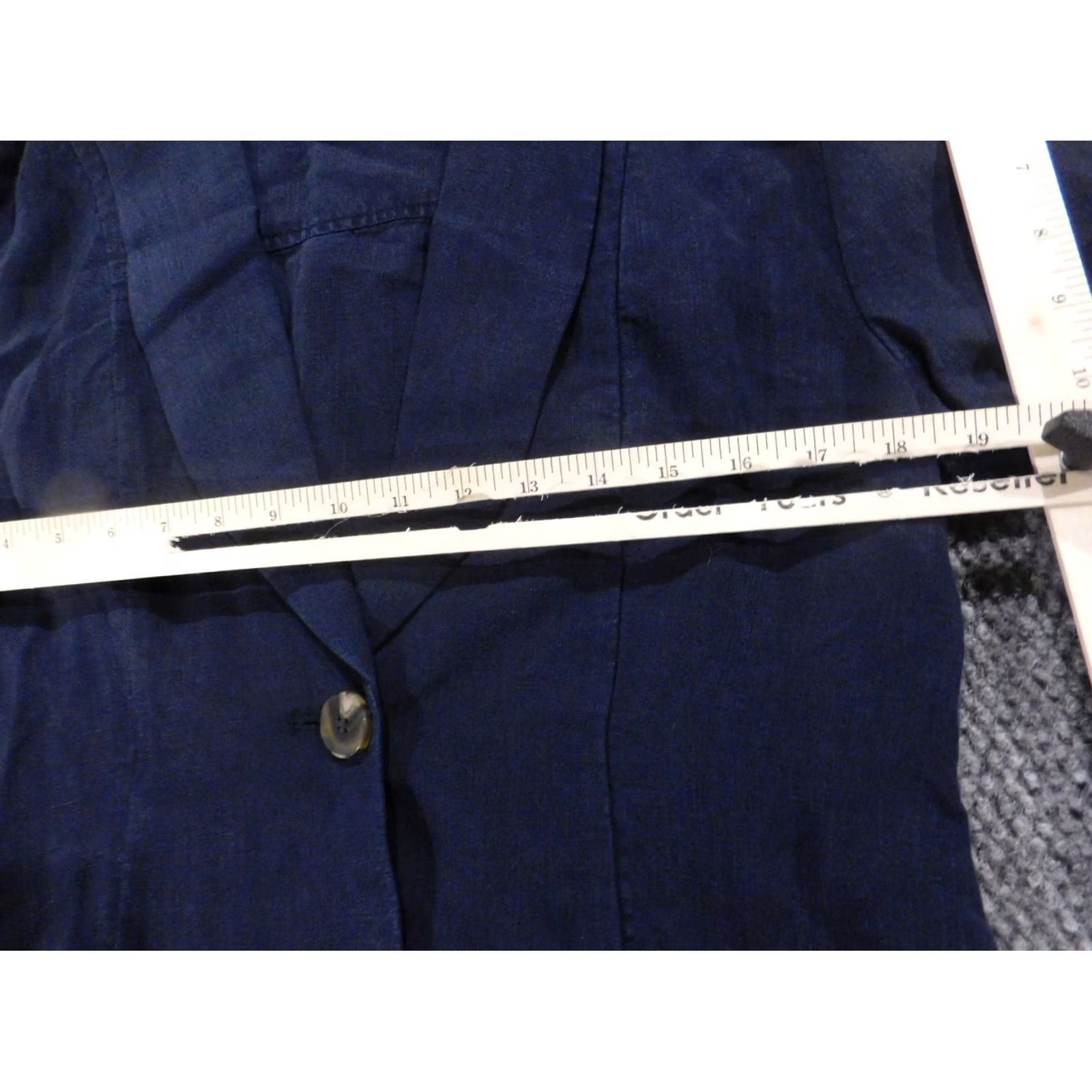 Soft Surroundings Soft Surroundings Jacket Womens Blue Small Button Linen Blazer Knit Fabric Casual Fall Winter Regular Size S Clothing Adults Womens Size S / US 4 / IT 40 - 5 Thumbnail