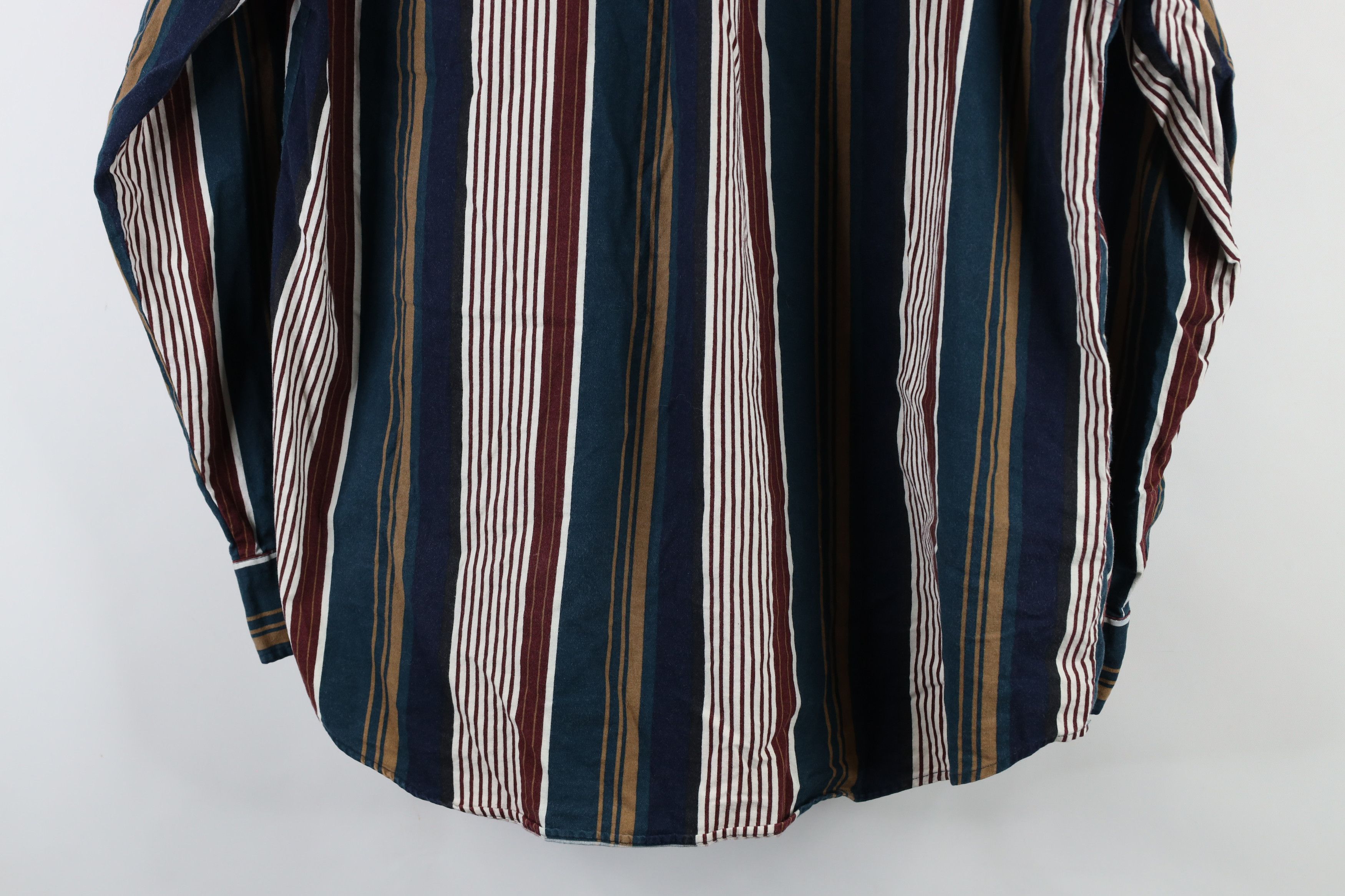 Vintage Vintage 90s Streetwear Striped Collared Button Down Shirt Size US L / EU 52-54 / 3 - 10 Thumbnail