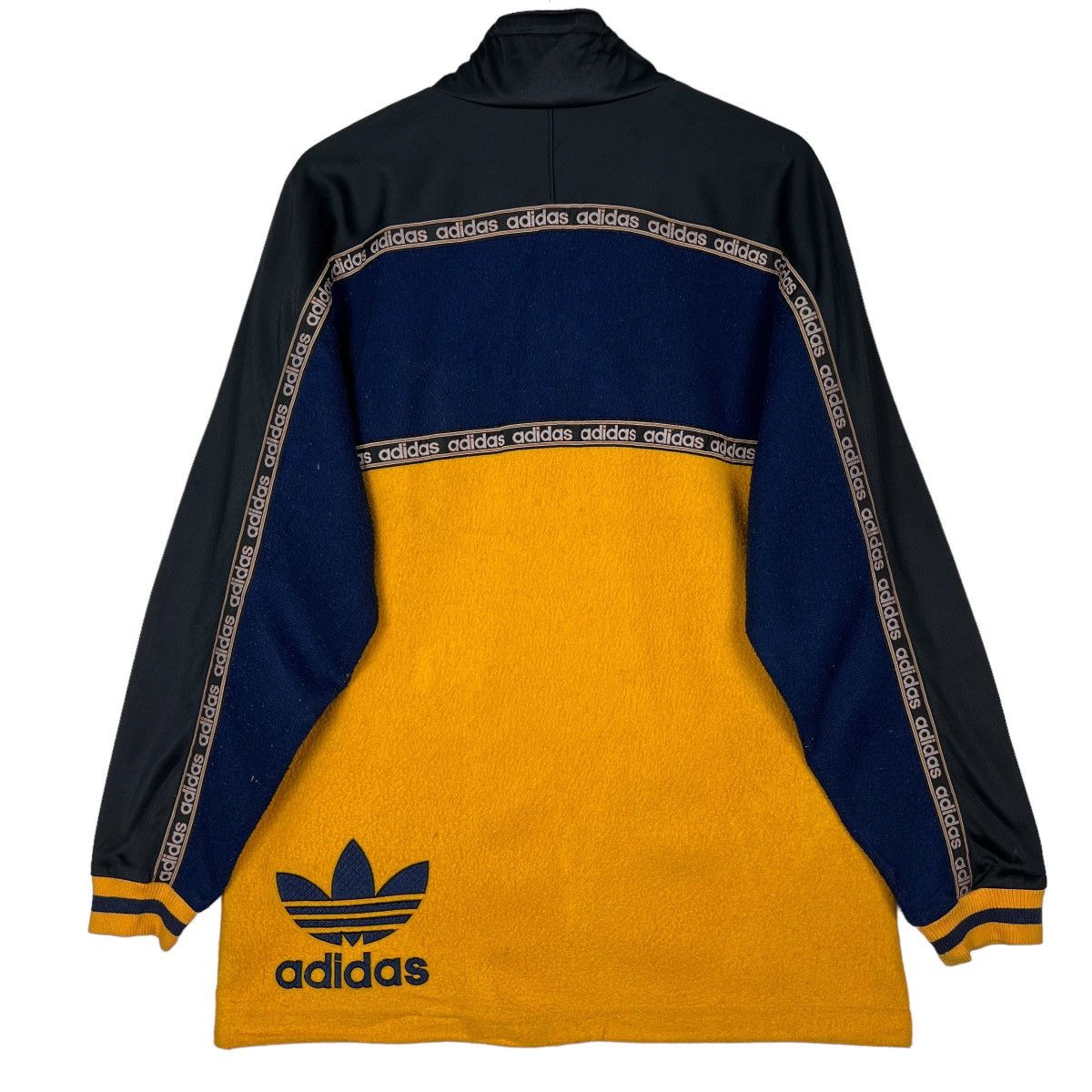 Adidas 🔥 VINTAGE ADIDAS HYBRID FLEECE ANORAK JACKET Size US L / EU 52-54 / 3 - 5 Thumbnail
