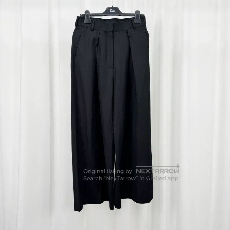 Acne Studios Acne Studios Black Wool Wide Leg Casual Long Pants Size 36" / US 14 / IT 50 - 1 Thumbnail