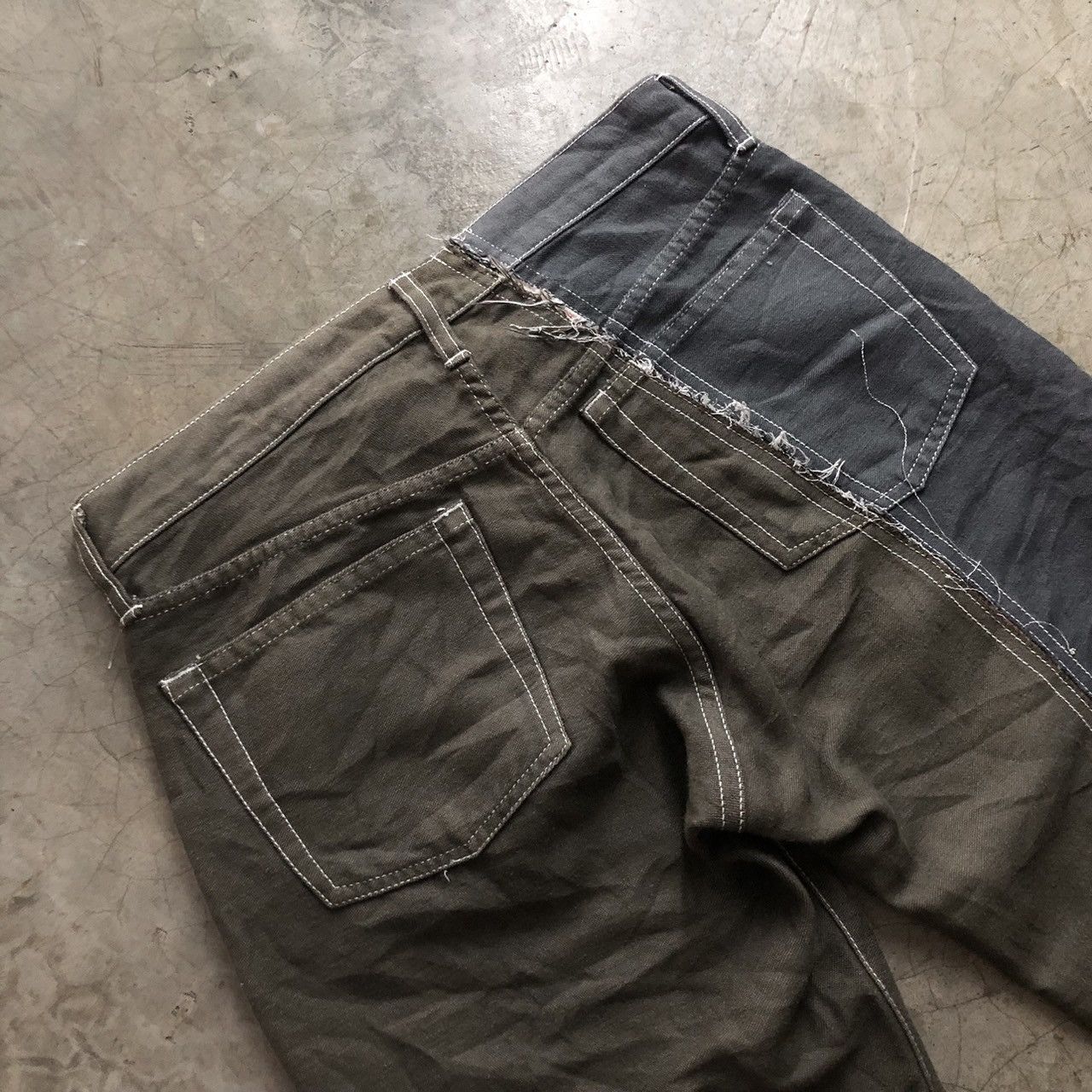 Comme des Garcons Comme Des Garçons AD2000 Reconstructed Spilt Denim Size US 30 / EU 46 - 5 Thumbnail
