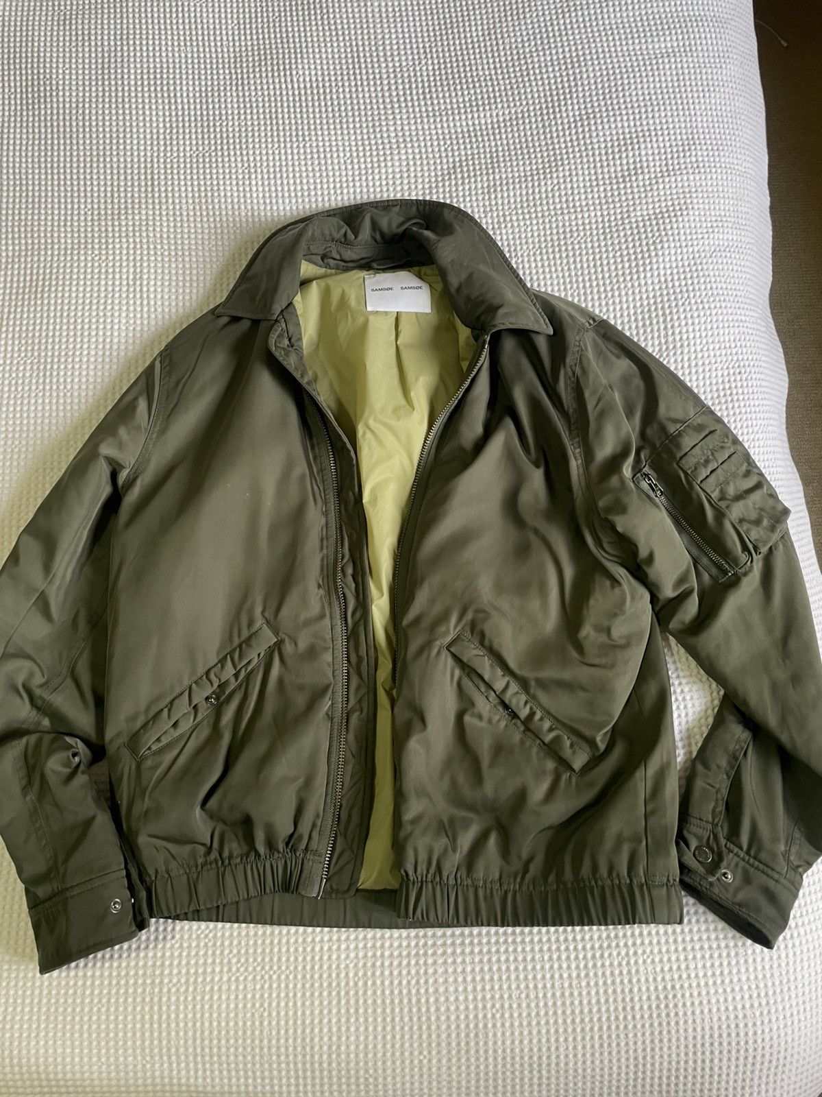 Samsoe Samsoe Samsoe & Samsoe Green Tonny Bomber Size US M / EU 48-50 / 2 - 1 Thumbnail