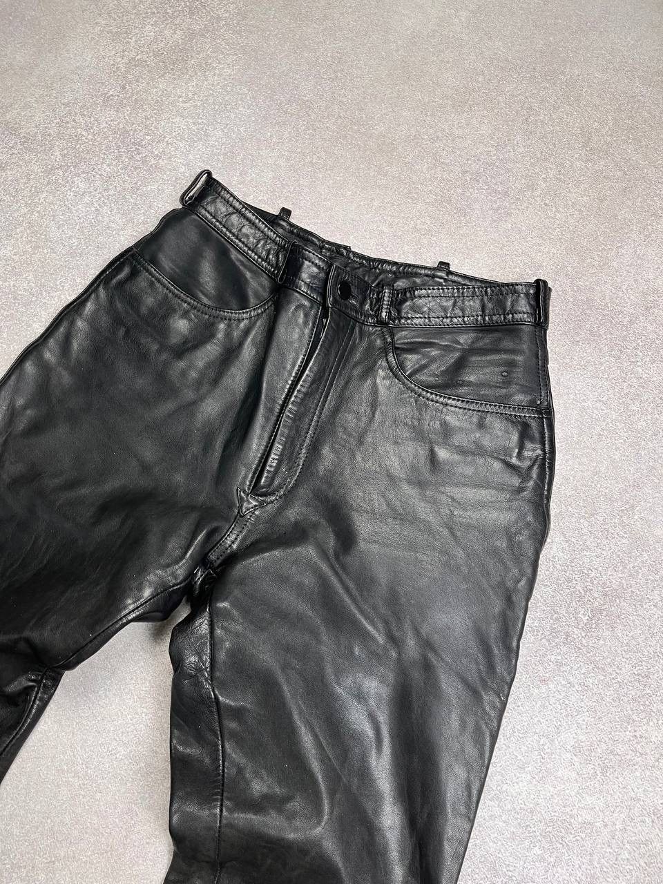 Genuine Leather Vintage Genuine Leather Moto Baggy Pants Y2K 34 Size US 34 / EU 50 - 3 Thumbnail
