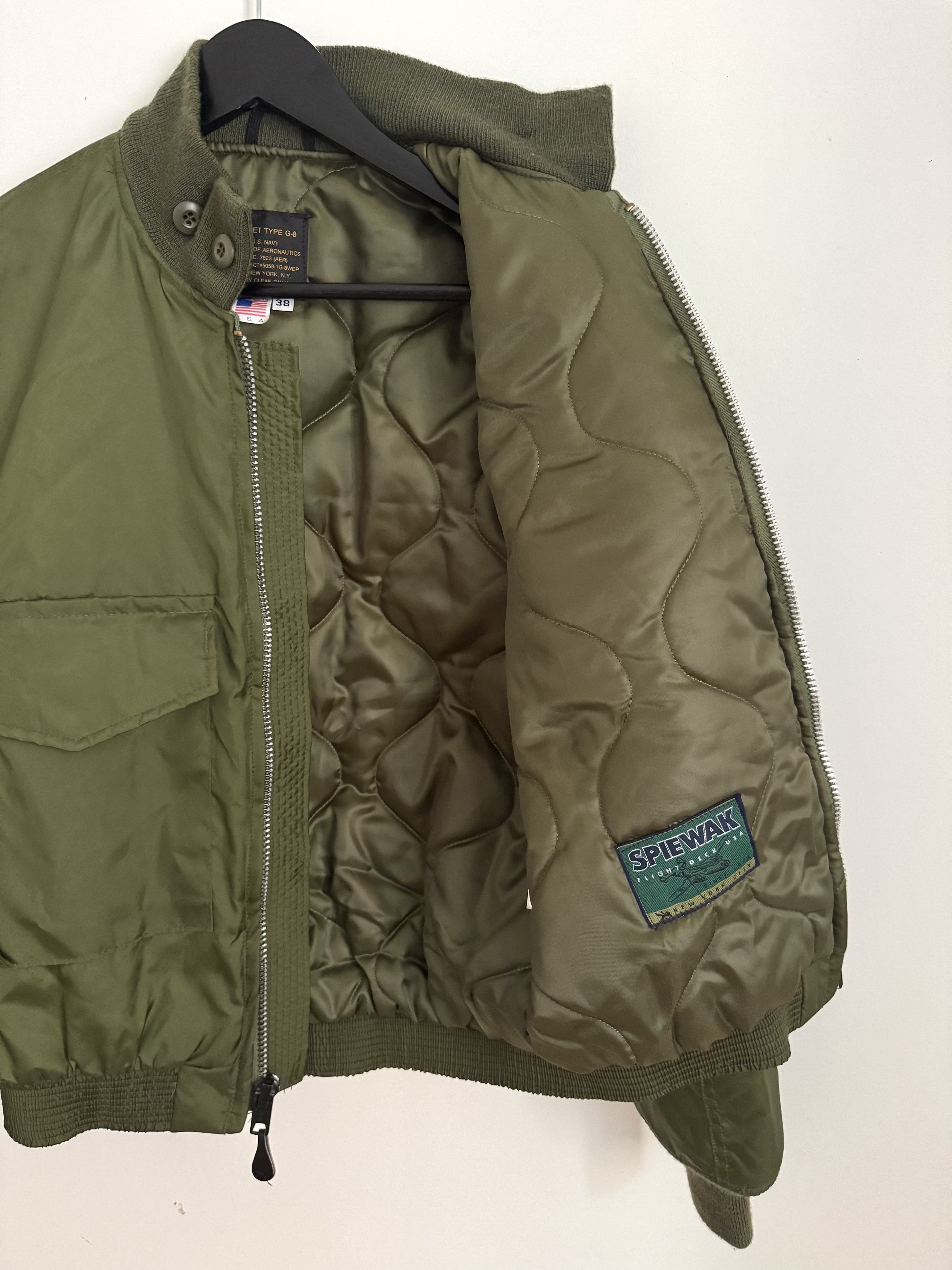I. Spiewak And Sons Spiewak G8 Flight Jacket USA Navy Type Military Size US S / EU 44-46 / 1 - 3 Thumbnail