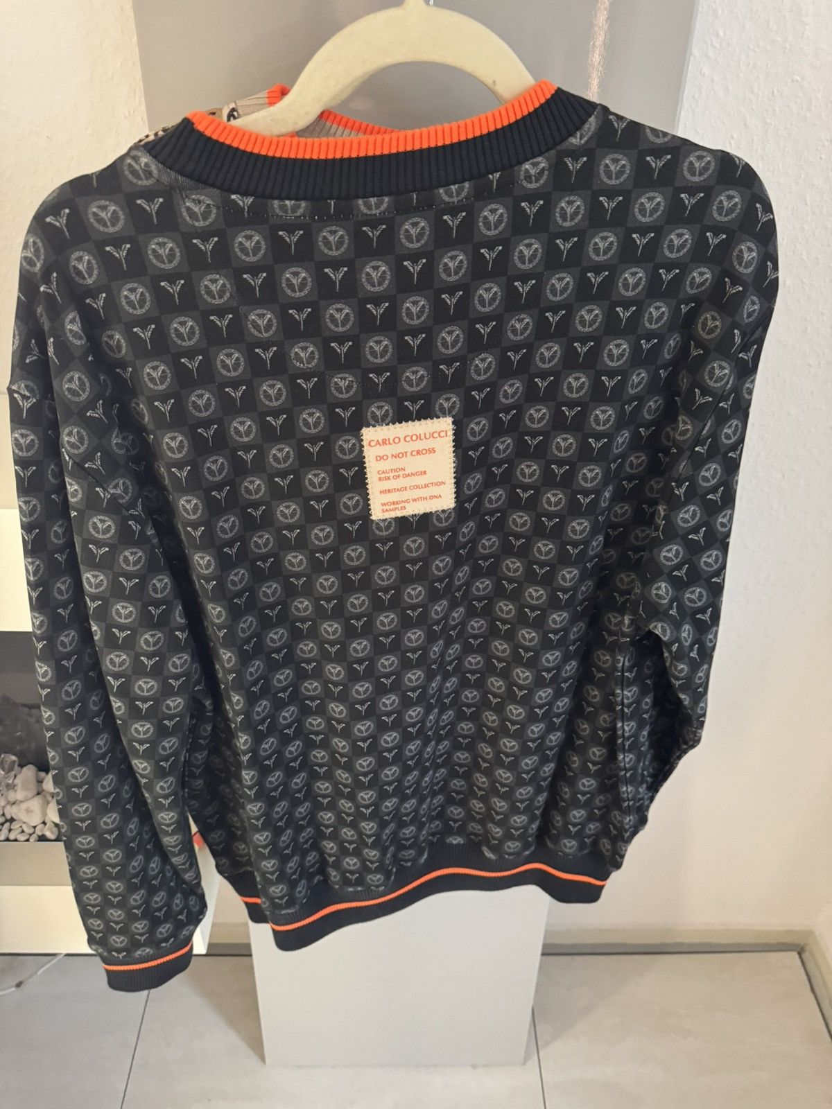 Carlo Colucci Monogramm Sweatshirt Size US L / EU 52-54 / 3 - 2 Thumbnail